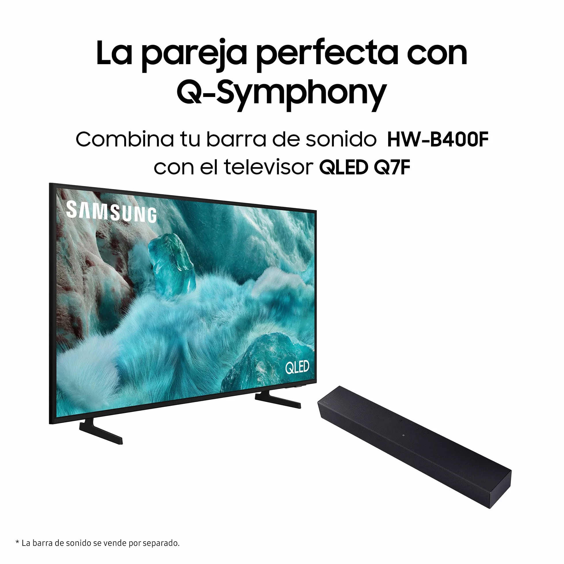 Samsung Barra de Sonido HW-B400F/ZF 2.0ch Woofer Integrado Modo de Juego Bluetooth Negro