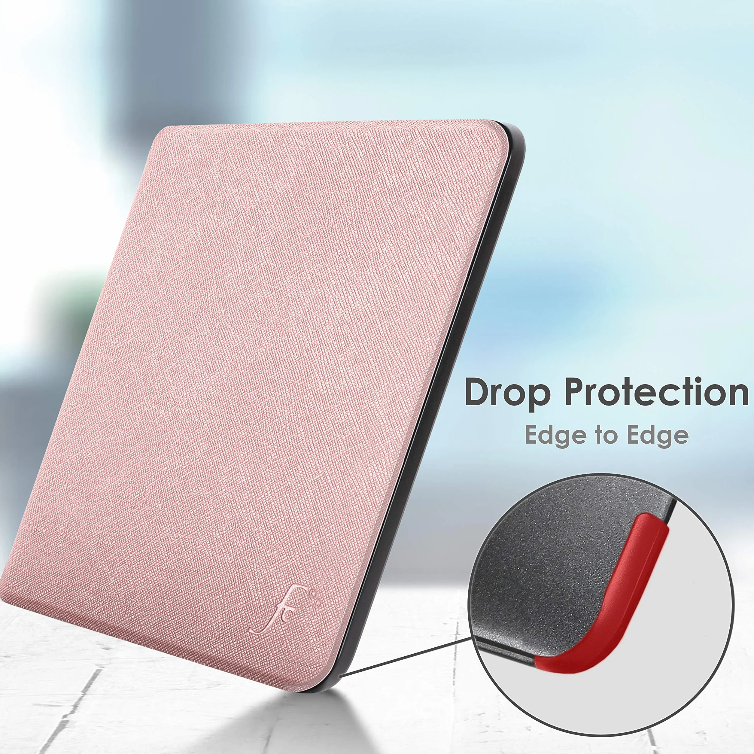 Forefront Cases Funda para Amazon Kindle Paperwhite 6.8" (11.ª Generación, 2021) - Delgado Ligera y Protectora - Smart Auto Sueño - Oro Rosa