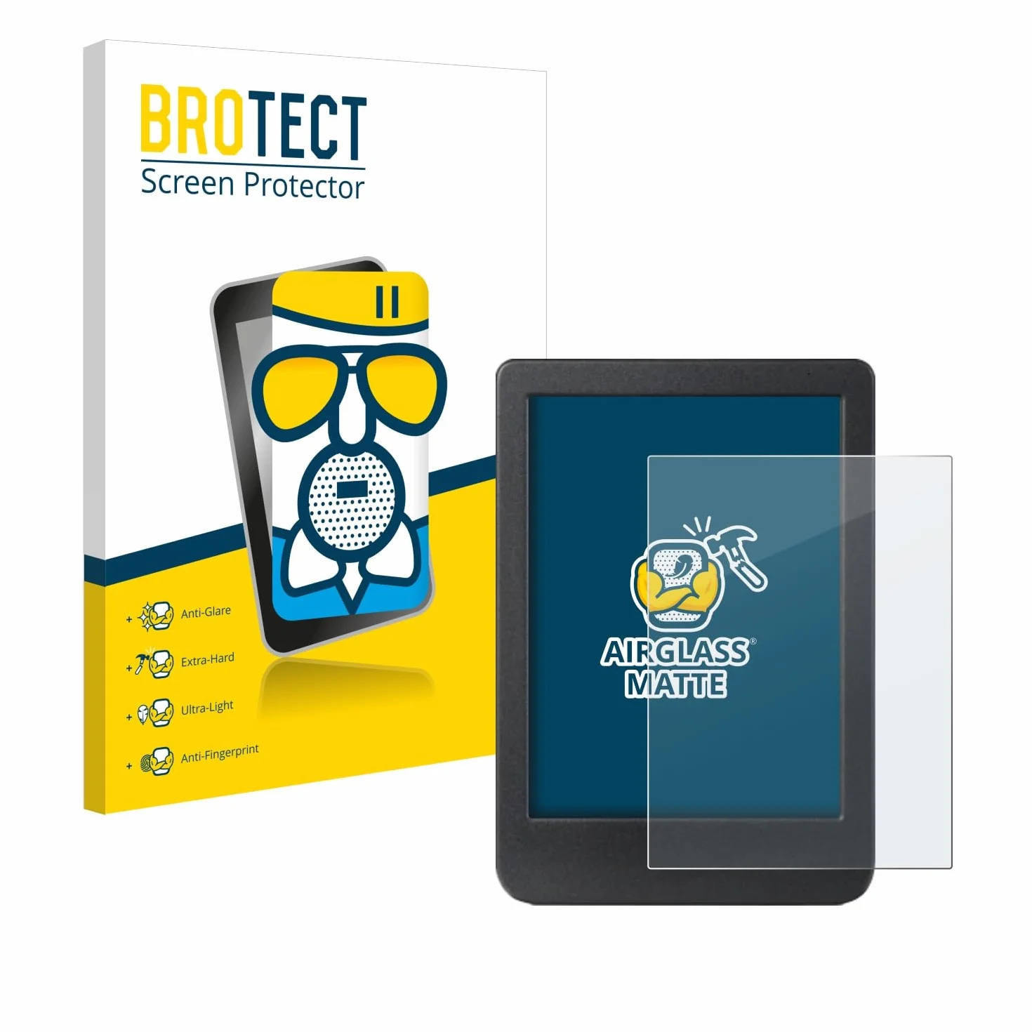 BROTECT Protector Pantalla Mate Cristal para Kobo Clara BW Anti-Reflejos