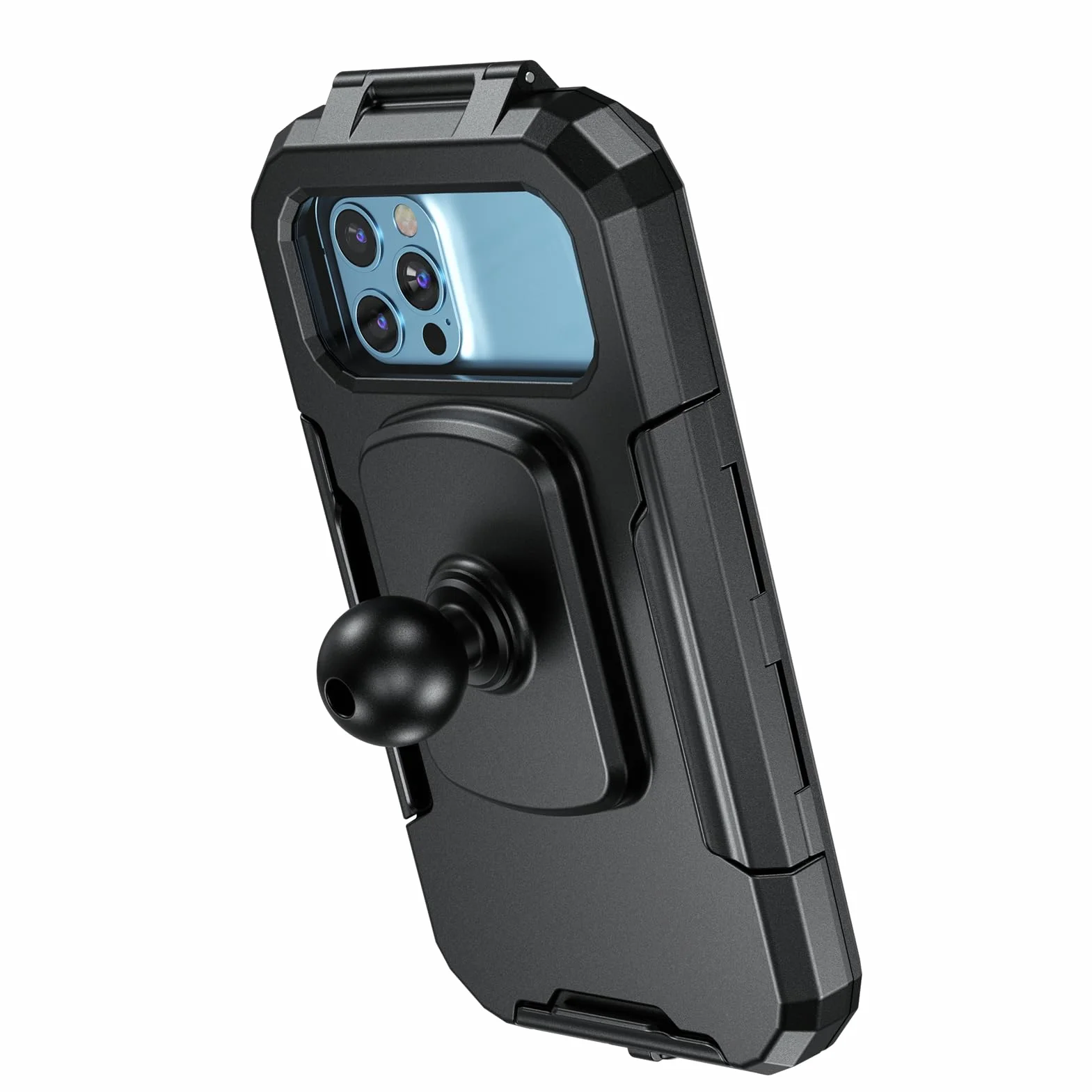 Soporte Impermeable para Teléfono de Motocicleta IP66 2,5cm Cabezal de Bola Compatible con RAM B 5,5" a 6,8"