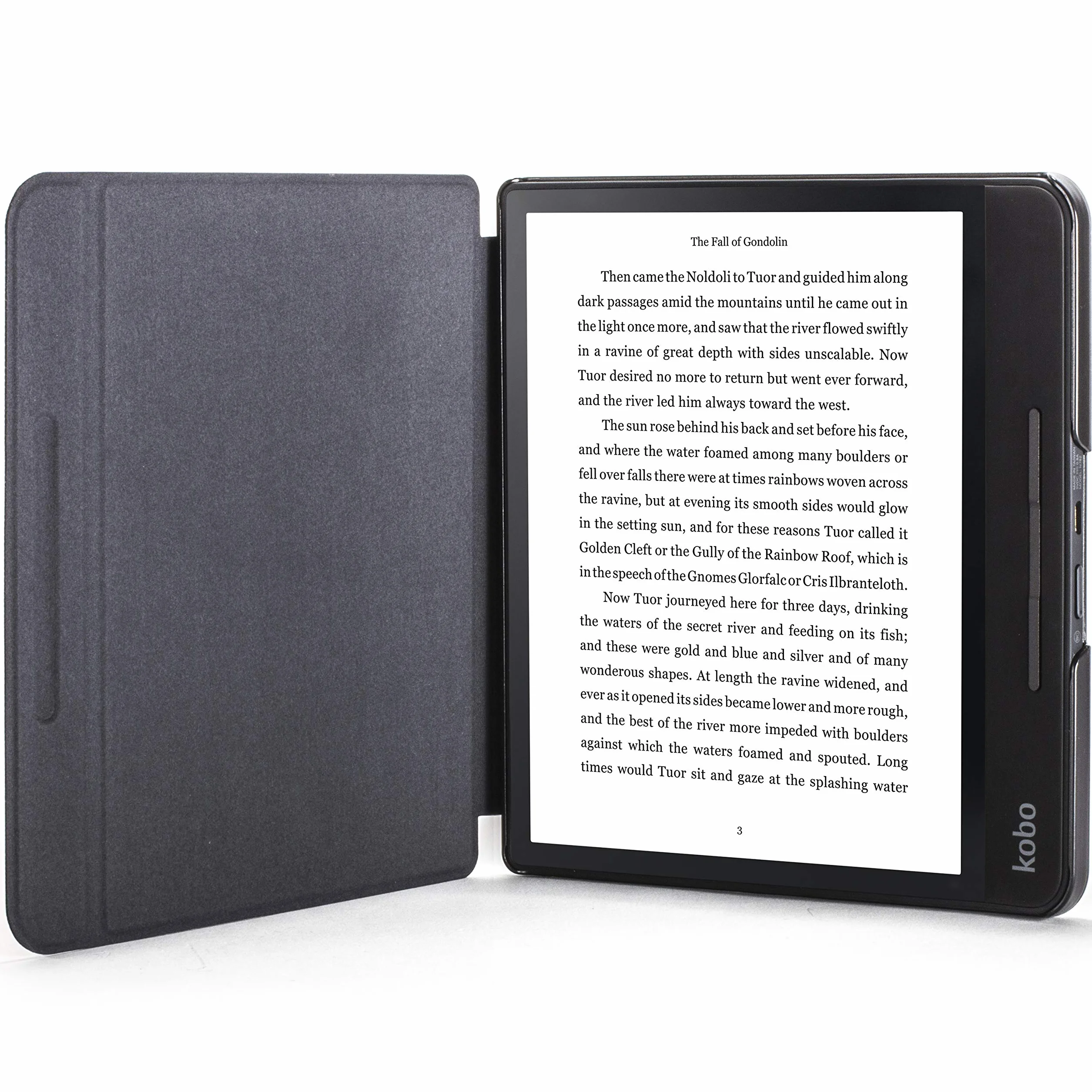 Forefront Cases Funda para Kobo Forma (Modelo 2018) - Delgado, Ligera y Protectora - Smart Auto Sueño Estela Función - Negro
