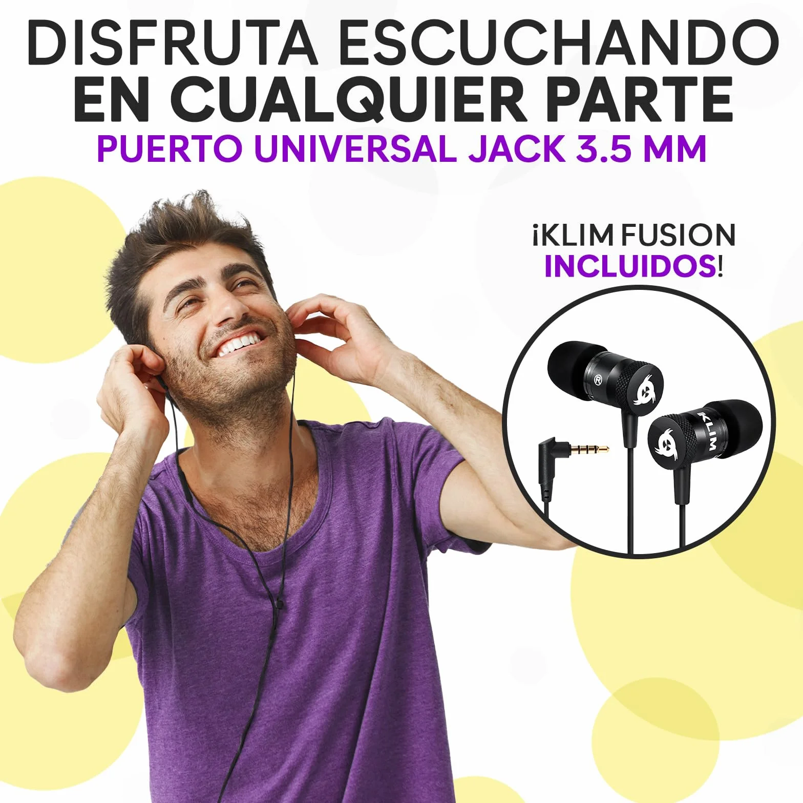 KLIM K7 Reproductor Cassette Portátil a MP3 con Micrófono y Altavoz Integrados, Batería Recargable, Auriculares, Tarjeta SD 8 GB Negro
