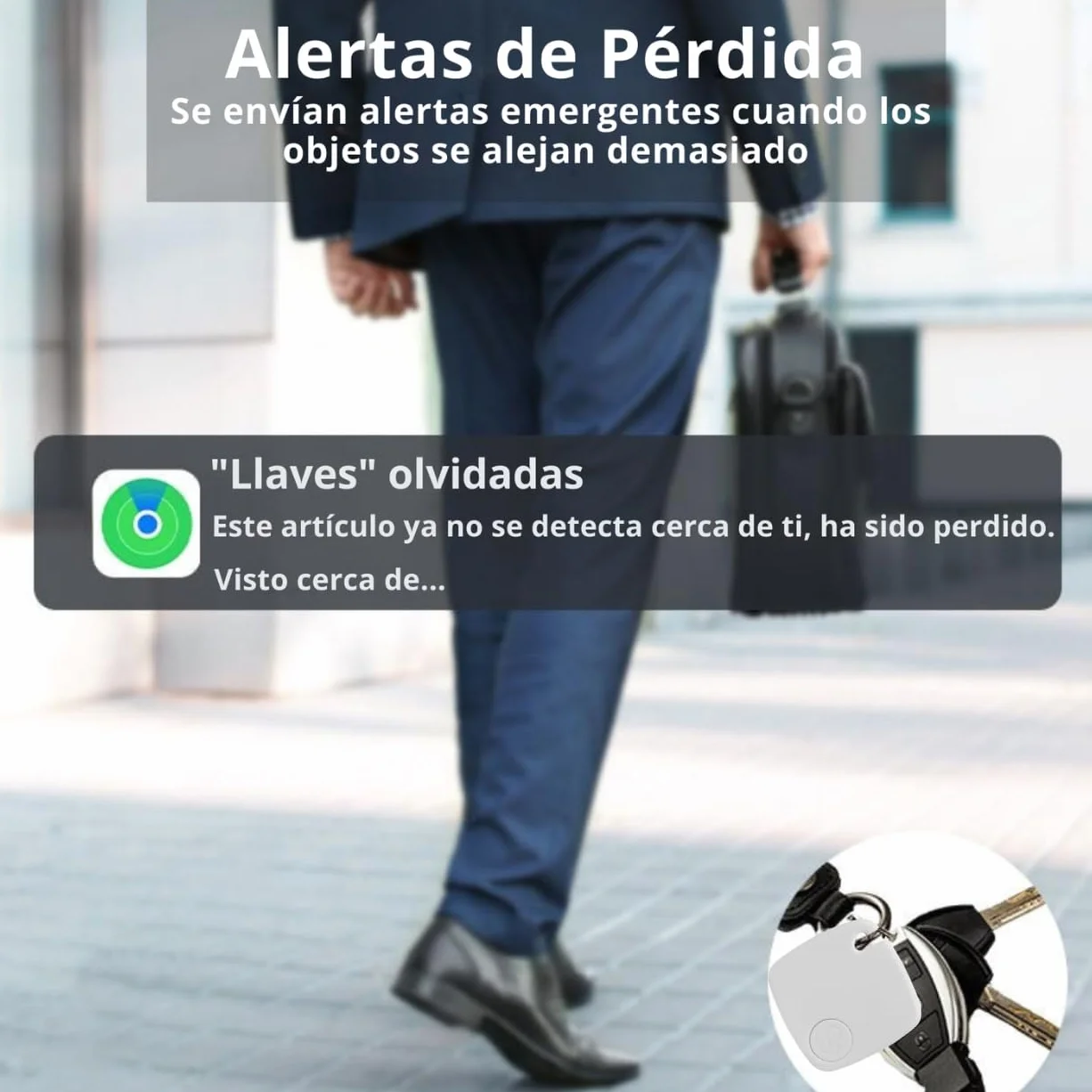 Pack 4 Air Smart Tag Apple Solo iOS Rastreador GPS Mini Bluetooth Localizador iPhone Tracker