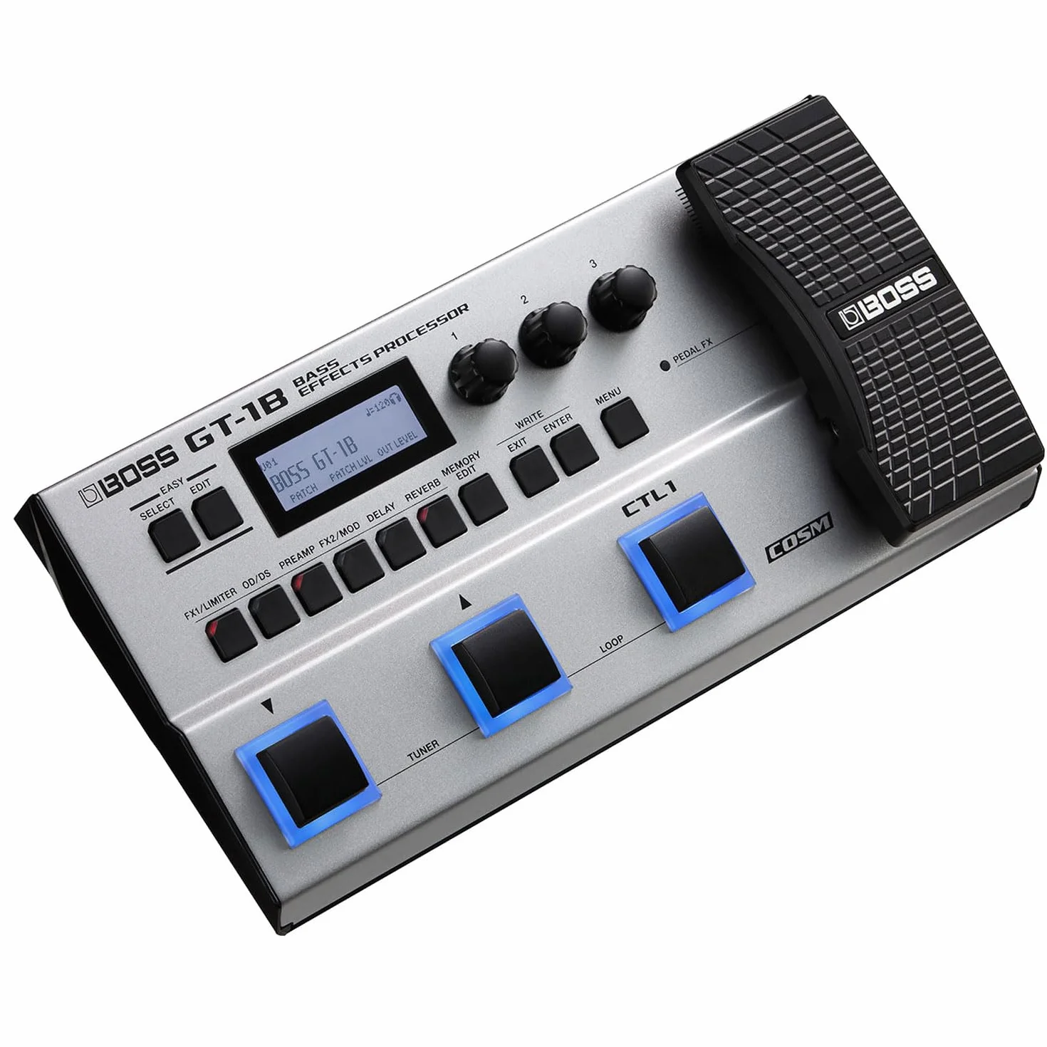 Boss GT-1B - Dispositivo móvil de efectos múltiples para bajos y cable jack keepdrum