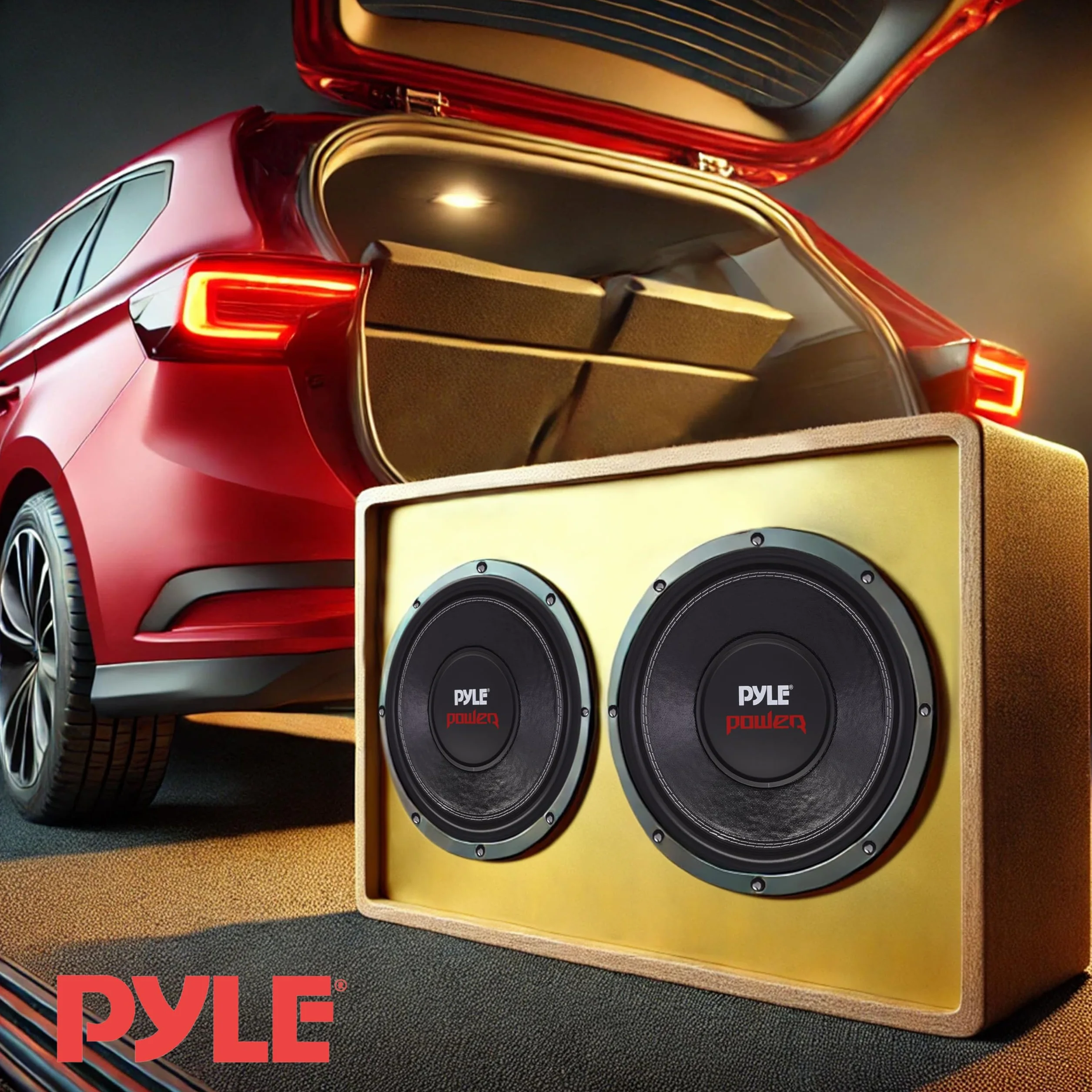 Pyle Subwoofer 12 Pulgadas 1600W 90 dB 40 Ohm Imán 60 oz Bobina Doble 2 Pulgadas Negro