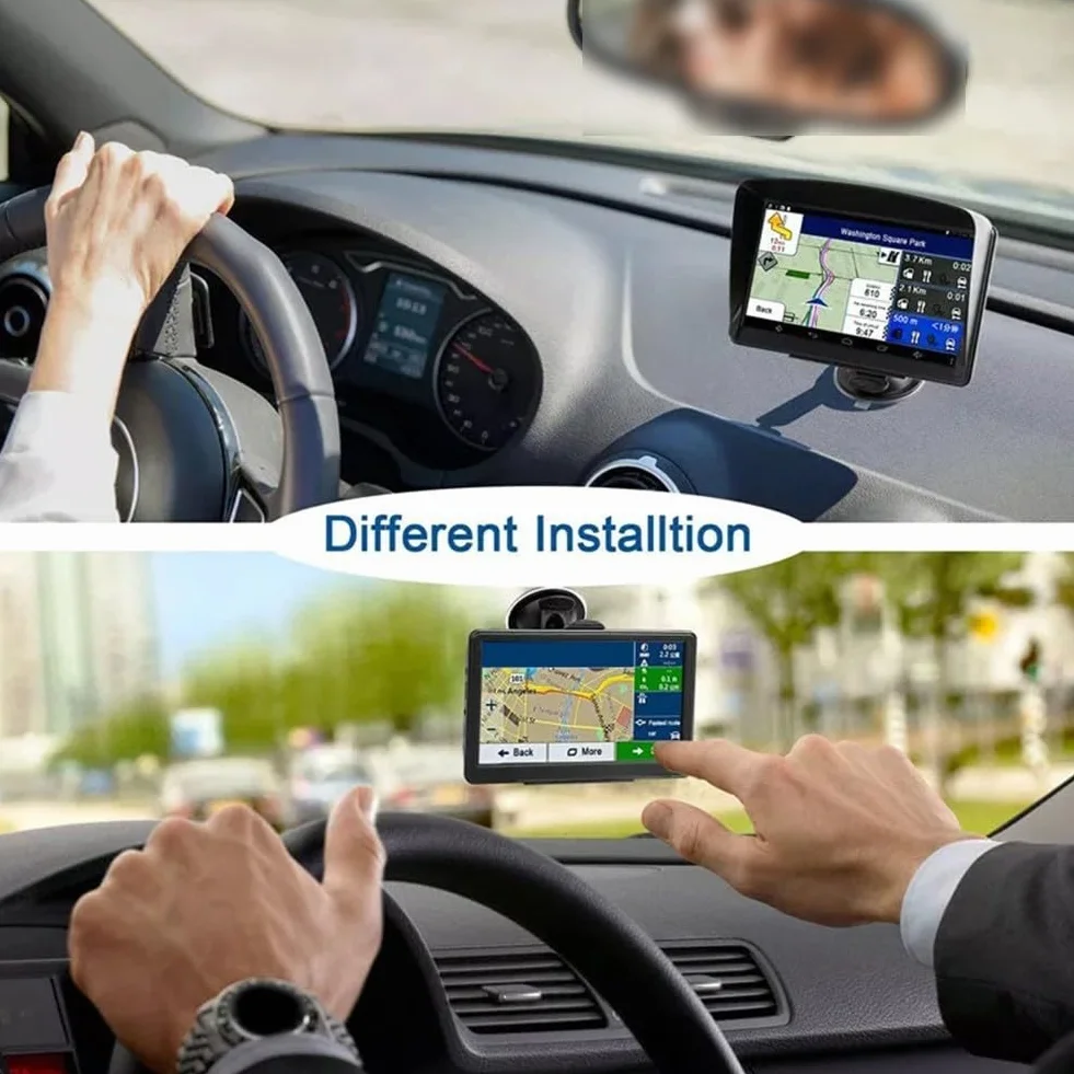 Navegador GPS 7 pulgadas para coches camiones mapas Europa Reino Unido actualizaciones de por vida