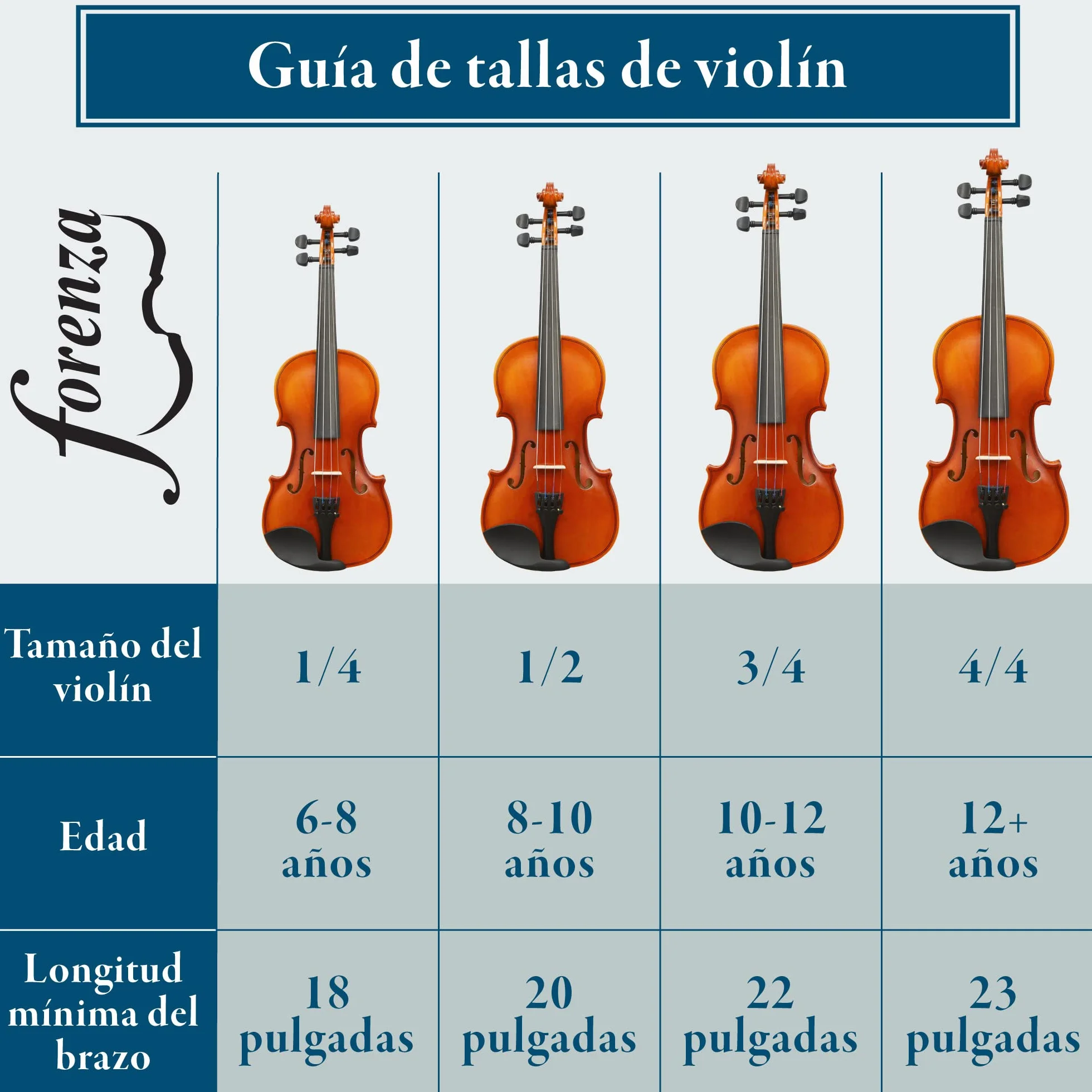 Forenza Uno Serie 4/4 Atuendo De Violín De Tamaño Completo Para Principiante Con Estuche Dura Ligera, Arco De Madera, Colofonia, Cuerdas De Núcleo De Acero