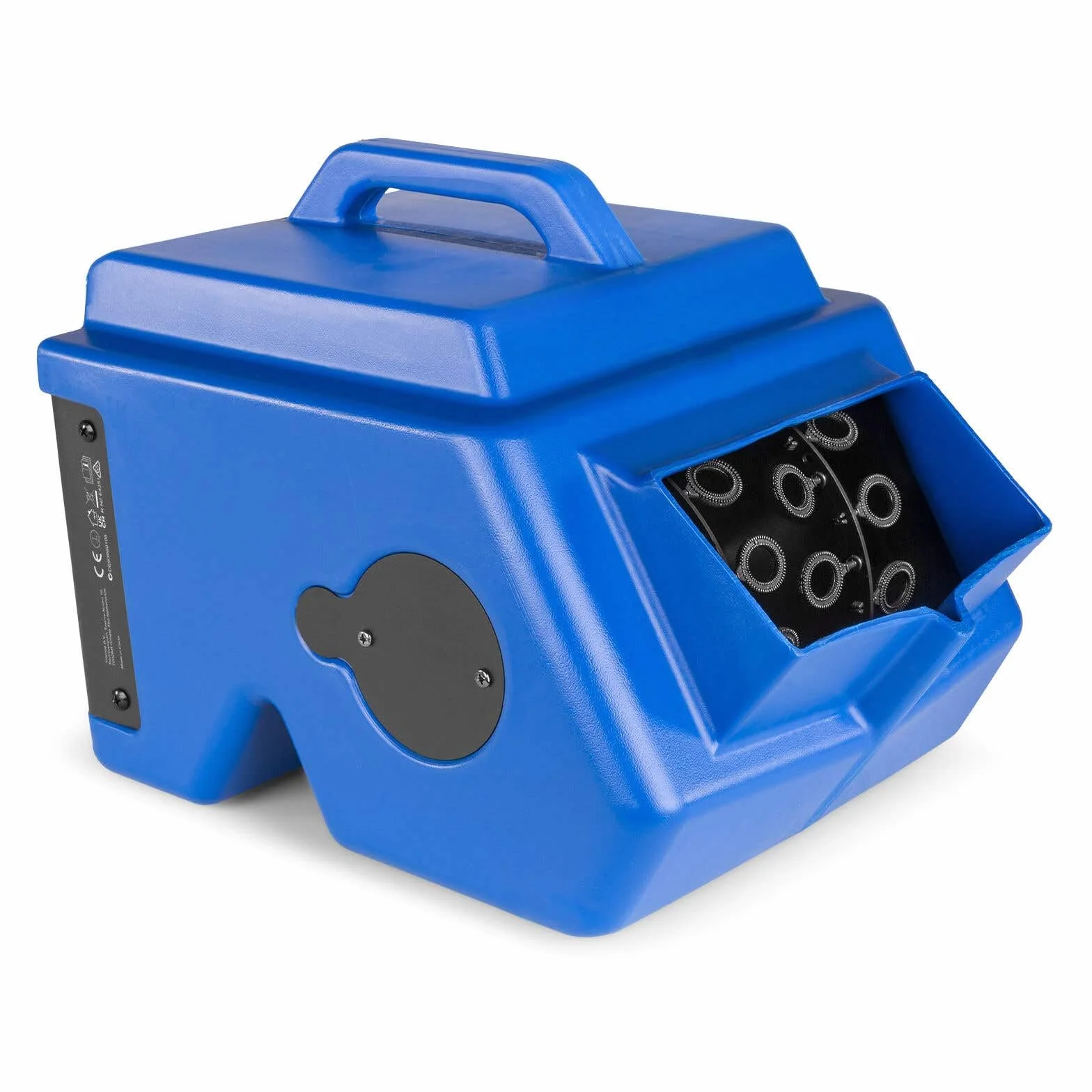 BeamZ B1500 máquina de burbujas profesional con 2L de líquido incluido, doble rueda, 2 ventiladores, control remoto, depósito 2L, ideal para fiestas, eventos y espectáculos