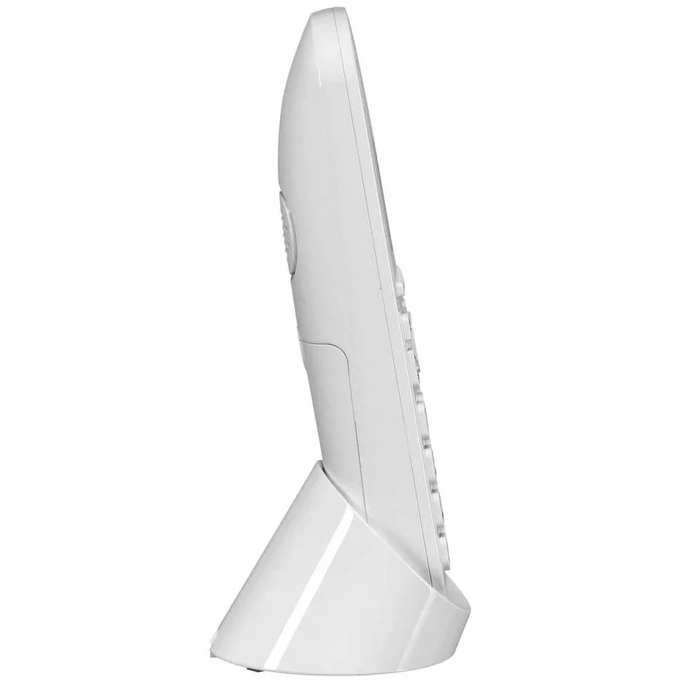 Panasonic Teléfono IP DECT KX-TGQ200GW (inalámbrico, compatible con Cat-iq 2.0, modo manos libres, bloqueo de llamadas, Eco-Plus, teléfono digital) blanco
