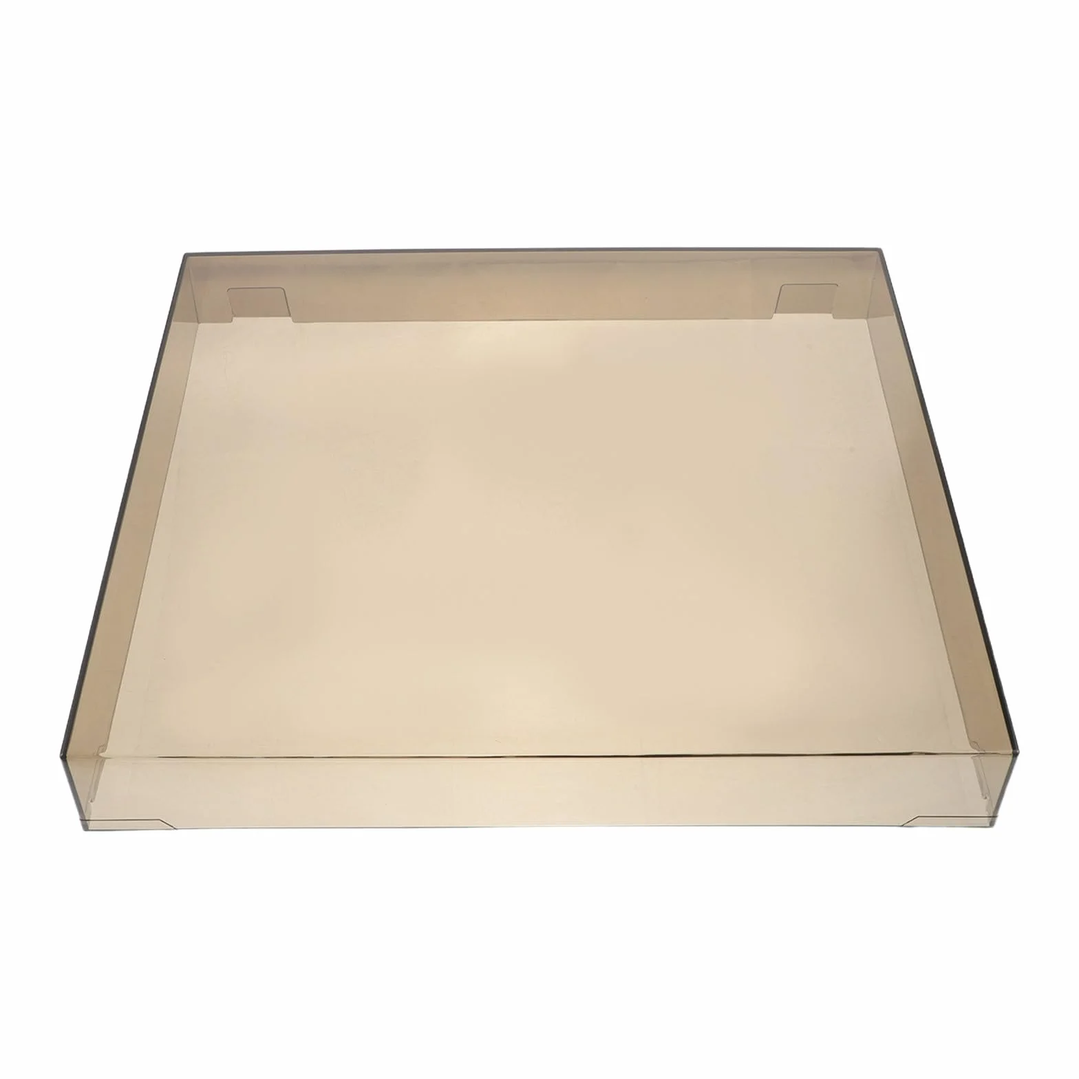 Funda Protectora acrílica Transparente para Tocadiscos, protección para el Plato Giratorio de Equipos de Audio, Tapa Transparente para Tocadiscos estéreo domésticos de 16 x 13 x 2,4