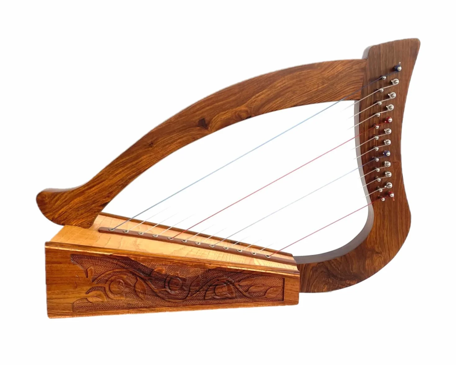 Uzman - Arpa celta de 12 cuerdas - Incluye llave de afinación, cuerdas de repuesto - Arpa de bebé ideal para principiantes - Arpa para principiantes - Arpa para niños - Hecho a mano