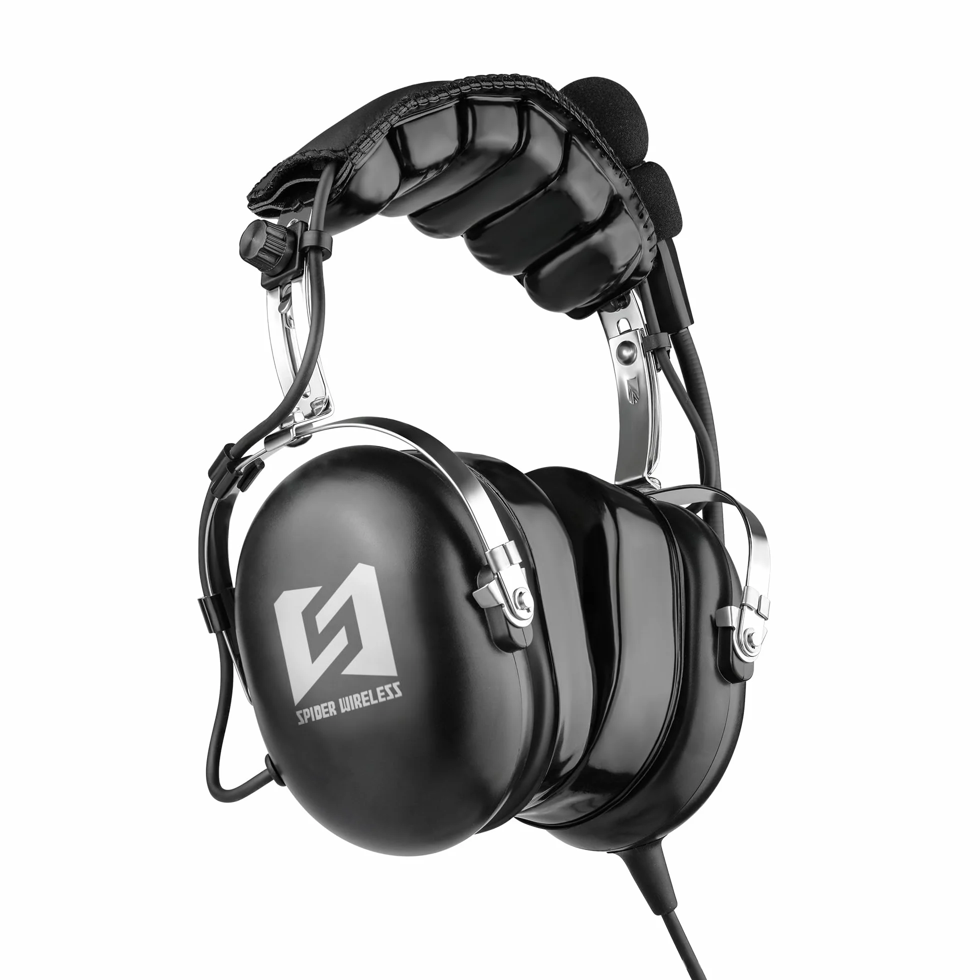 Auriculares de aviación general para piloto, compatibilidad mono y estéreo, micrófono con cancelación de ruido, cómodas almohadillas para los oídos, enchufes dobles GA, incluye bolsa