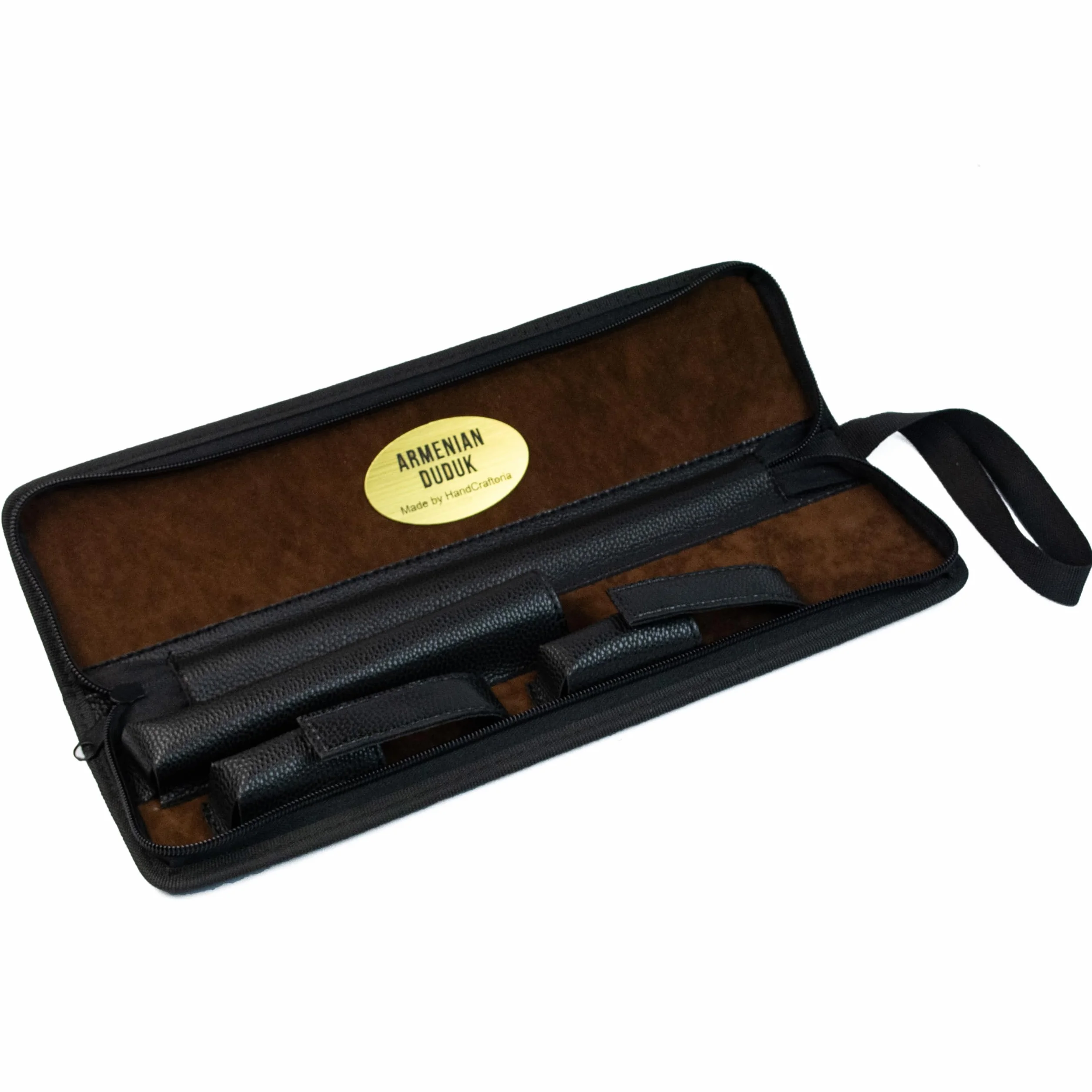 Instrumento profesional armenio DUDUK de madera de albaricoque, 2 cañas (1 prof y 1 estándar), funda de cuero ecológico, flauta oboe balaban viento de madera