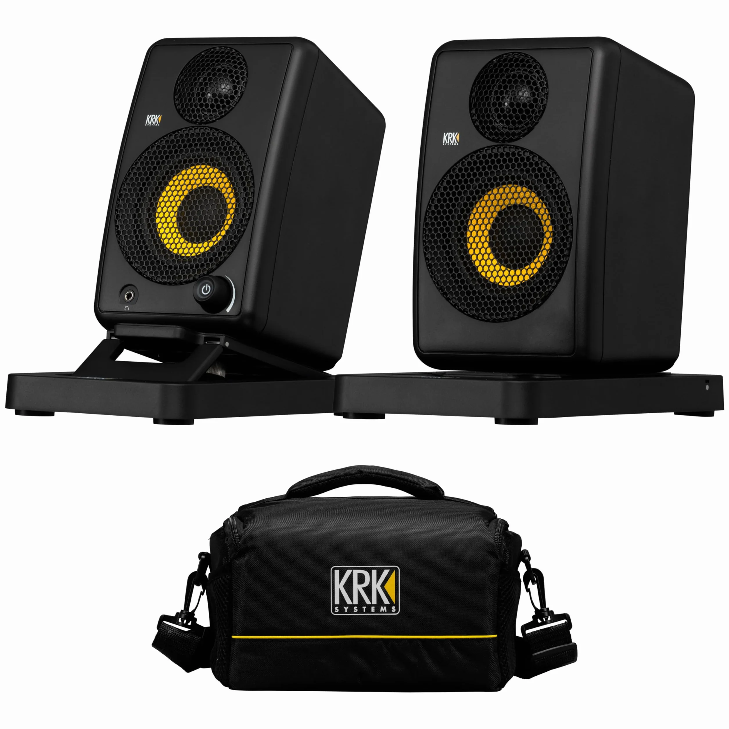 KRK GoAux 3 (Black/Yellow) - Monitor de Estudio Activo