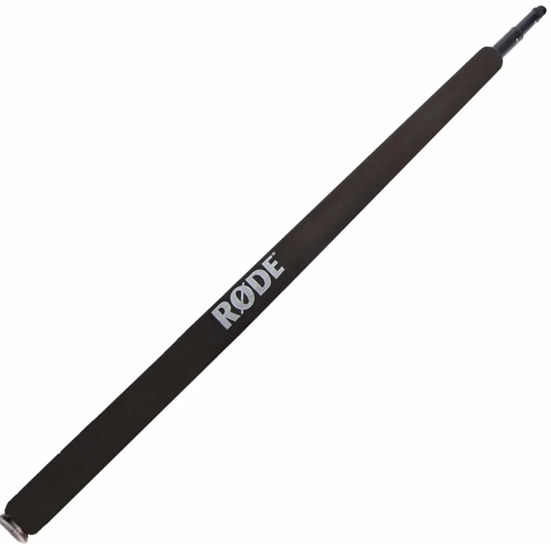 RODE Micro BoomPole - Micrófono telescópico, 2 m + adaptador pivot RODE 3/8" para montaje en trípode o tono