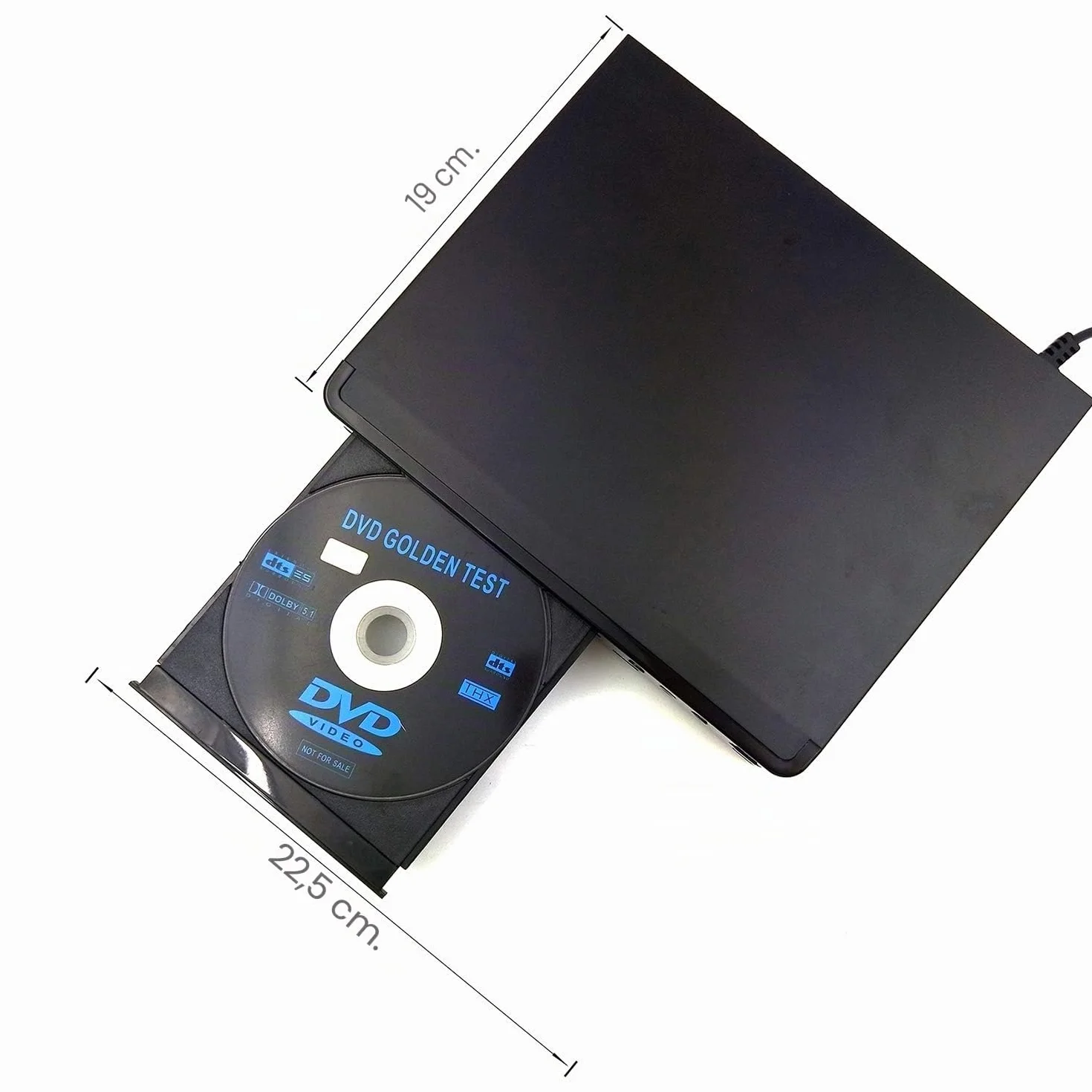LP-099 Reproductor de DVD (Full HD 1080P, HDMI Output, Entrada USB, Multi Region Code Zone Gratis) Compatible con JPEG y MP3