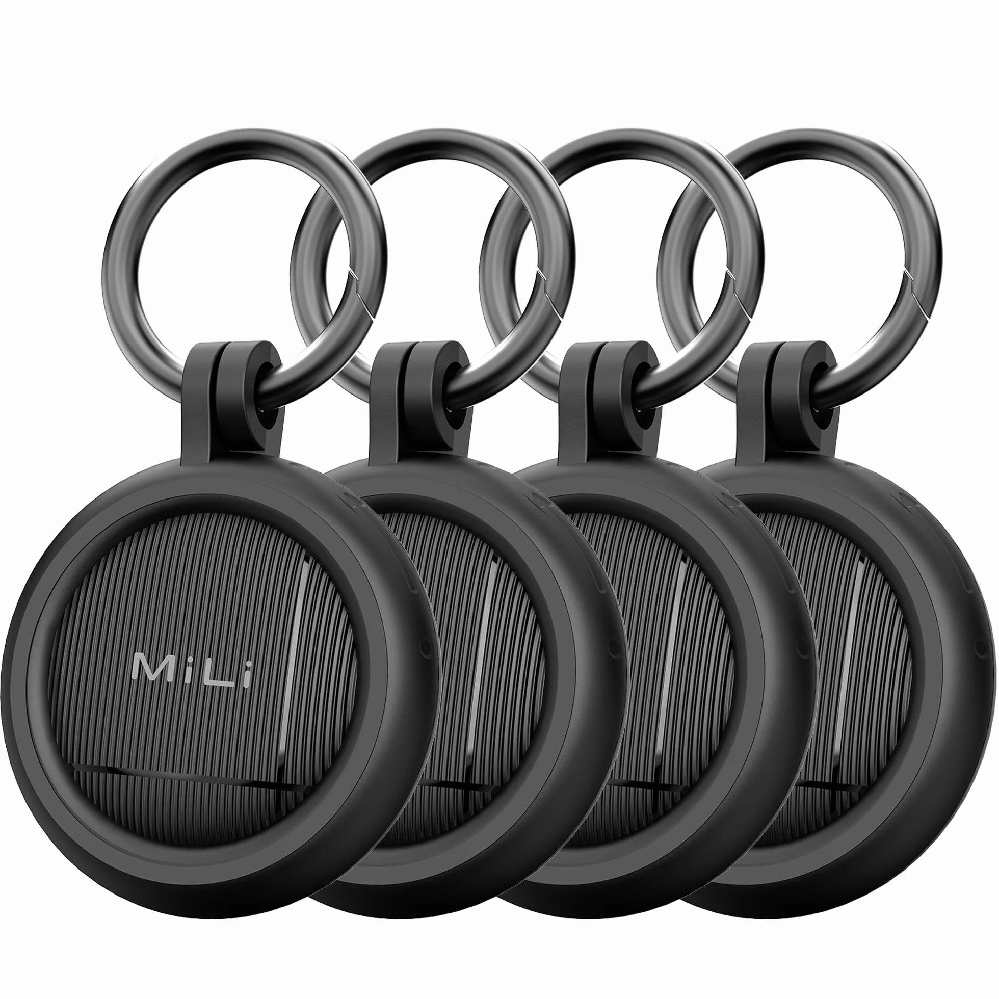 MiLi LiTag Duo - Smart Tag para iOS y Android, Compatible con Apple Buscar y Google Localizador, Bluetooth Key Finder para Equipaje/Bolsos/maletín/Cartera