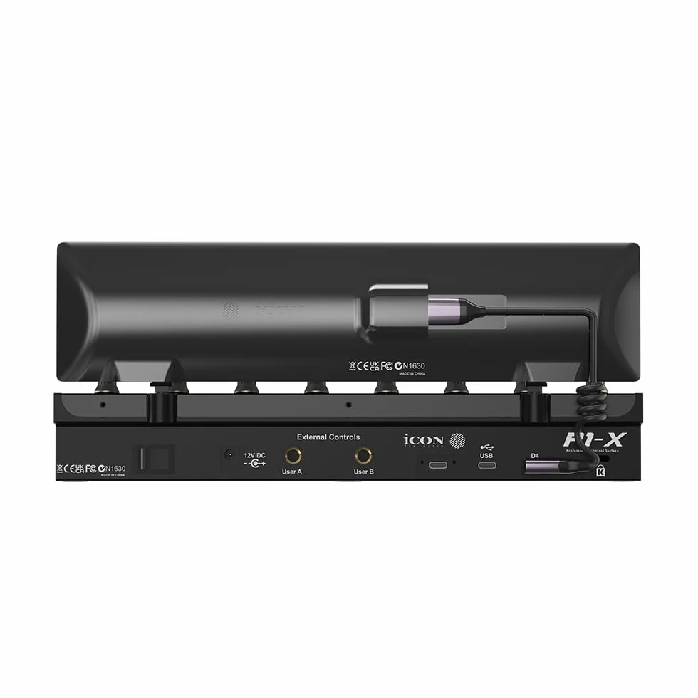 iCon Pro Audio P1-X/D4 USB MIDI DAW Controller Extension Display Bundle