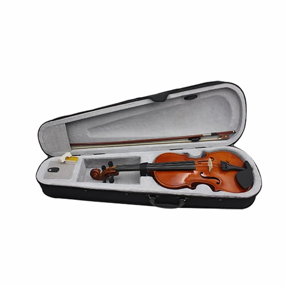 Violín 3/4, instrumentos musicales para adultos y niños, violín con estuche duro, lazo, ideal para principiantes