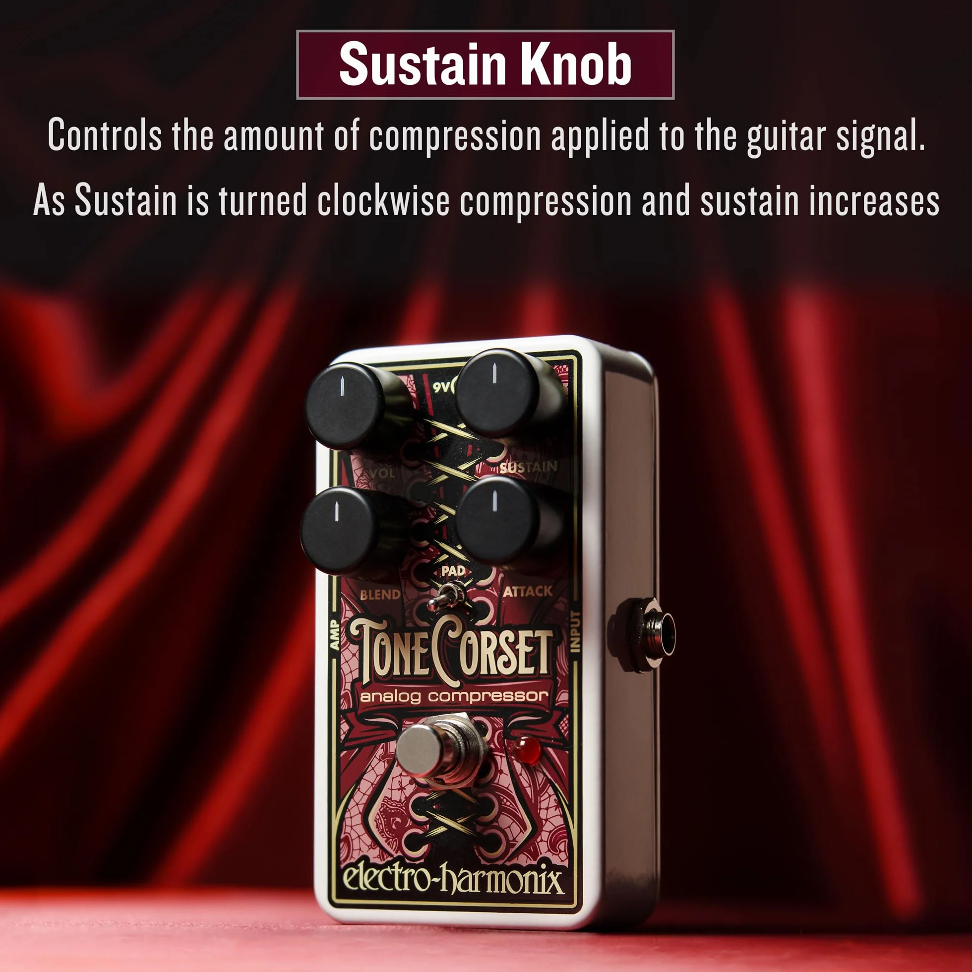 Electro Harmonix Tone CORSET Pedal guitarra eléctrica