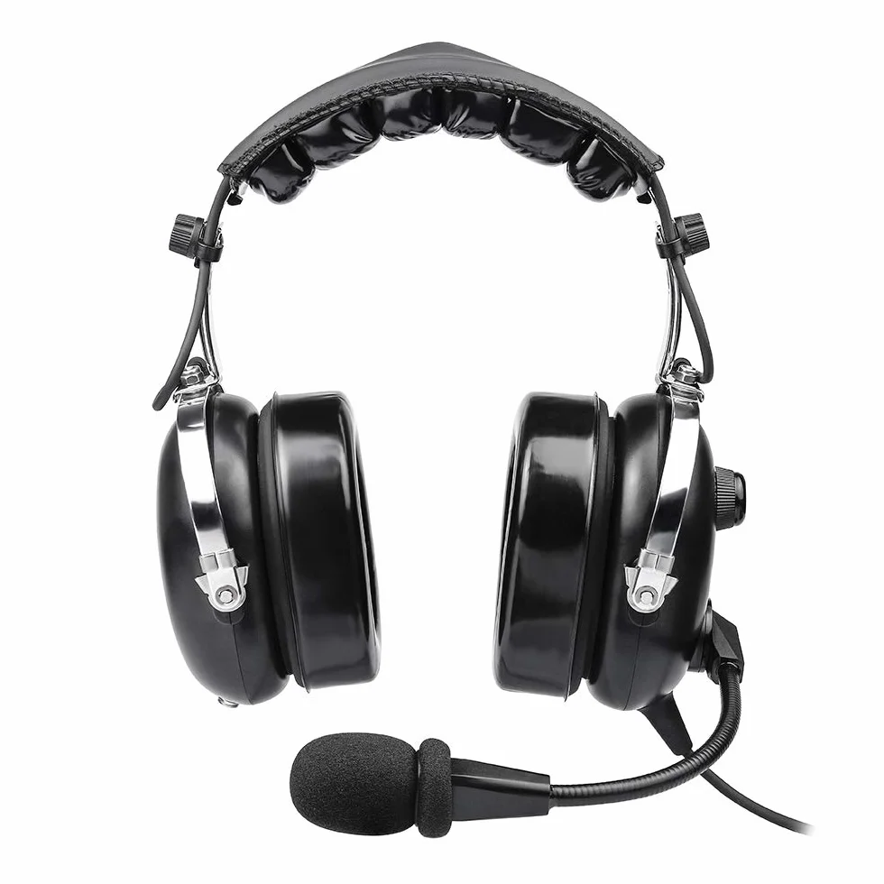PNR Aviation Casco de Aviación para Pilotos con Reducción Pasiva de Ruido y Funda de Transporte