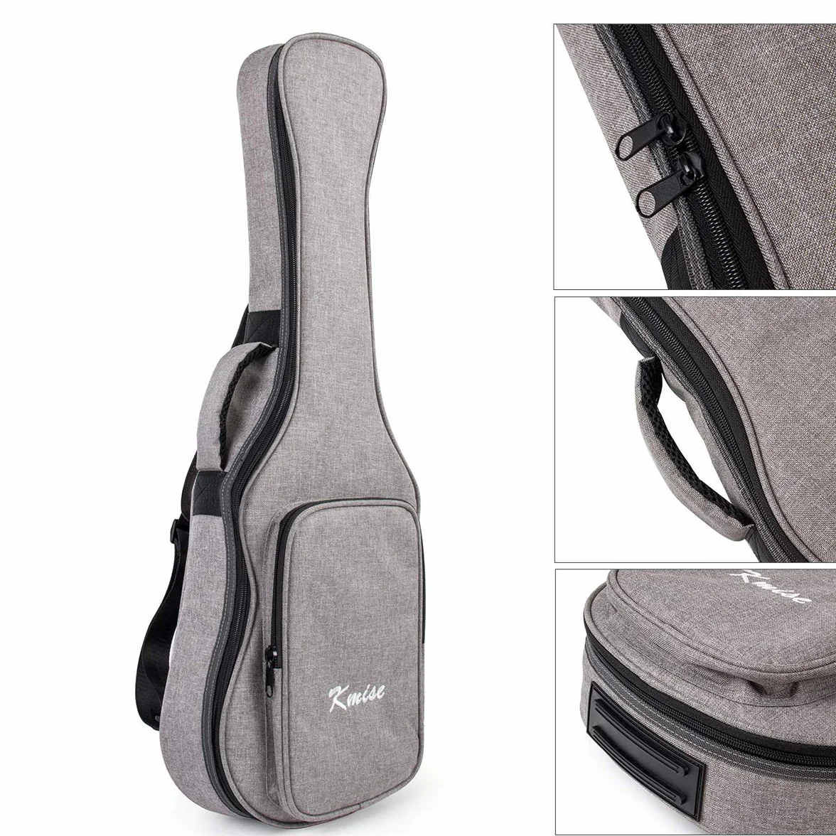 Funda de Transporte Flexible para Ukelele con Doble Correa y 3 púas