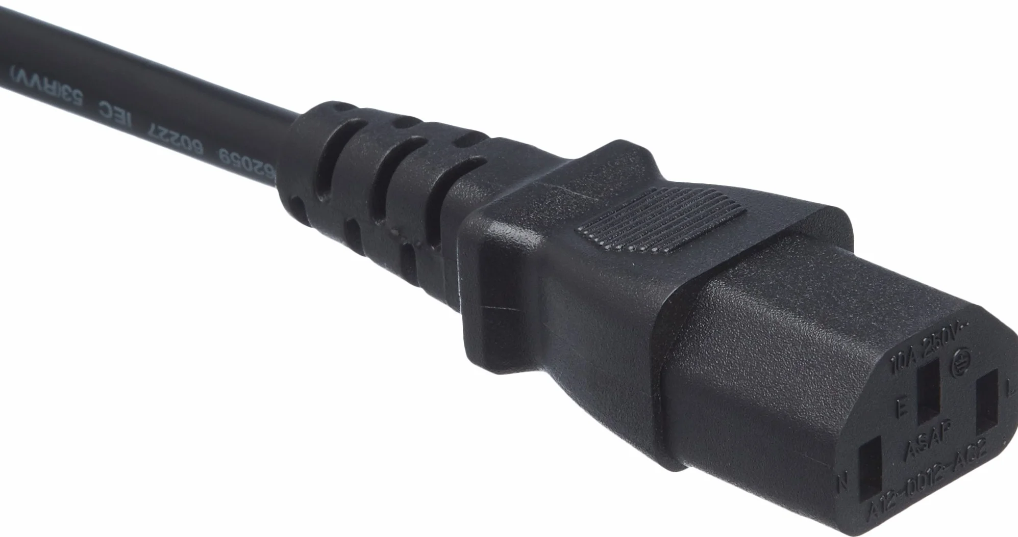 Amazon Basics cable de alimentación 3 m negro