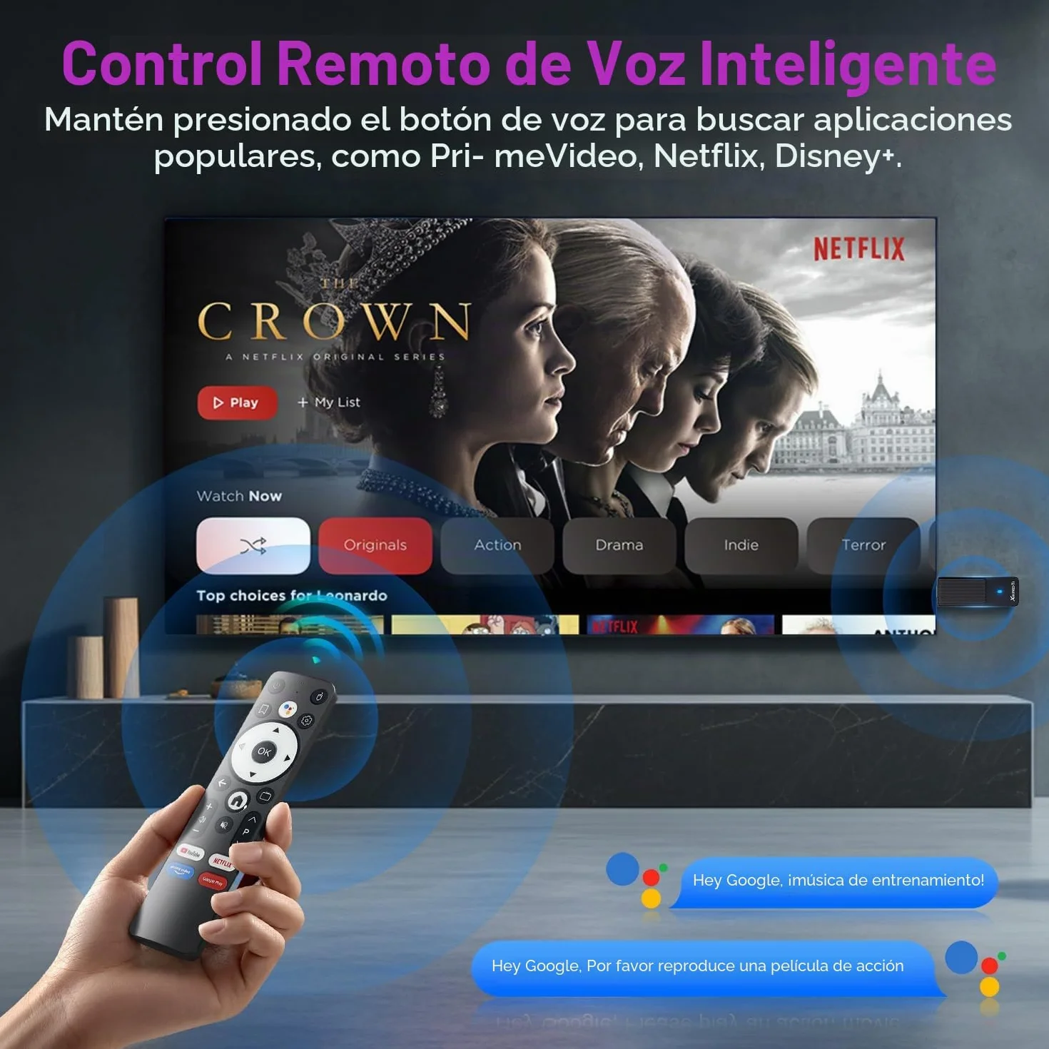 Android 14.0 TV Stick 2GB 16GB RK3518 Quad-Core 64bit Cortex-A53 GPU Mali 450 MP2 WiFi Doble Banda Bluetooth 5.0 HDMI 2.0 4K