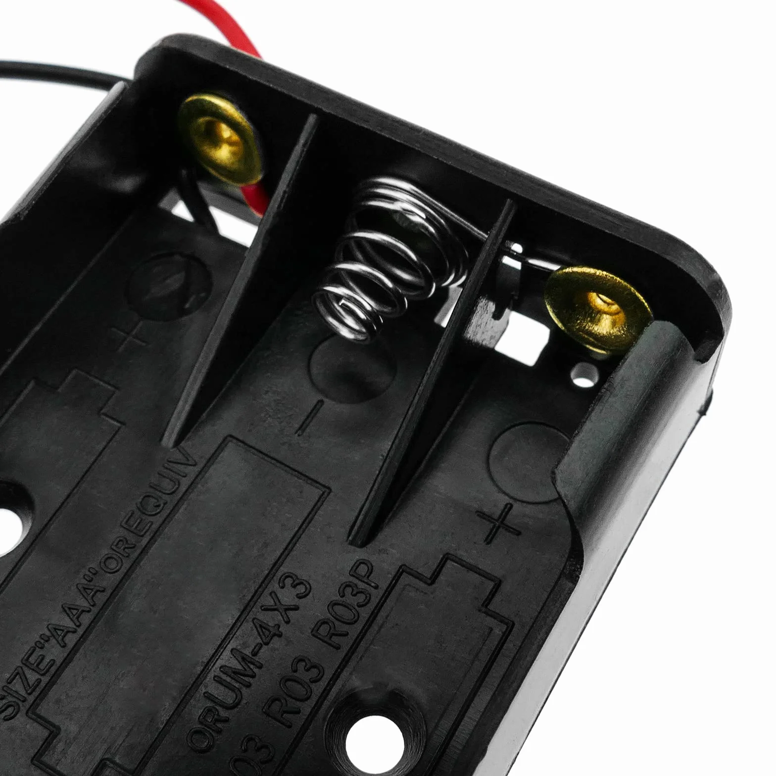 BeMatik - Portapilas Plano para 3 Pilas AAA LR03 de 1.5V