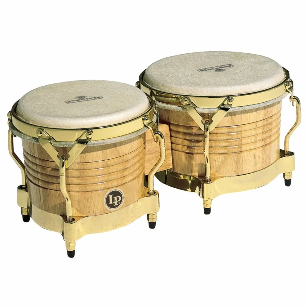 LP Matador - Bongos de madera, color natural, 7 1/4" y 8 5/8"