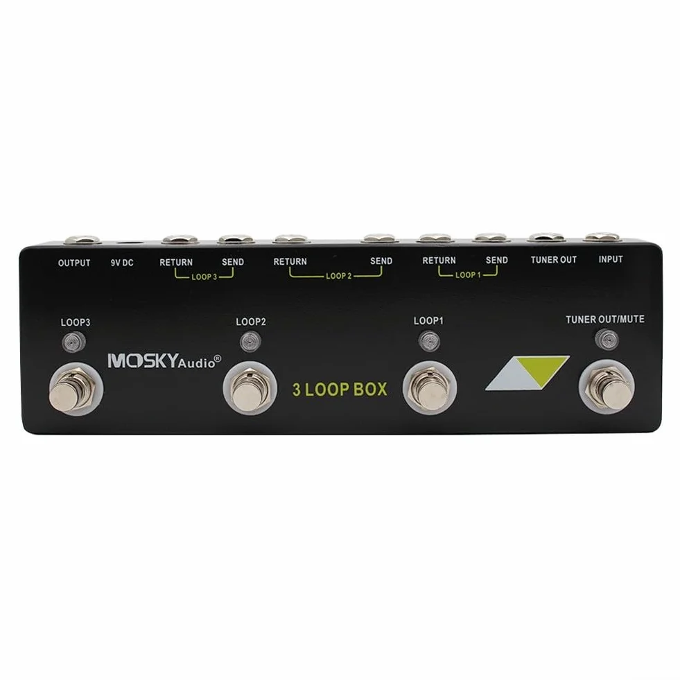 Pedal de efecto de bucle de guitarra para MOSKY Audio 3 LOOP BOX Pedal de guitarra, pedal de efecto Looper, pieza de repuesto