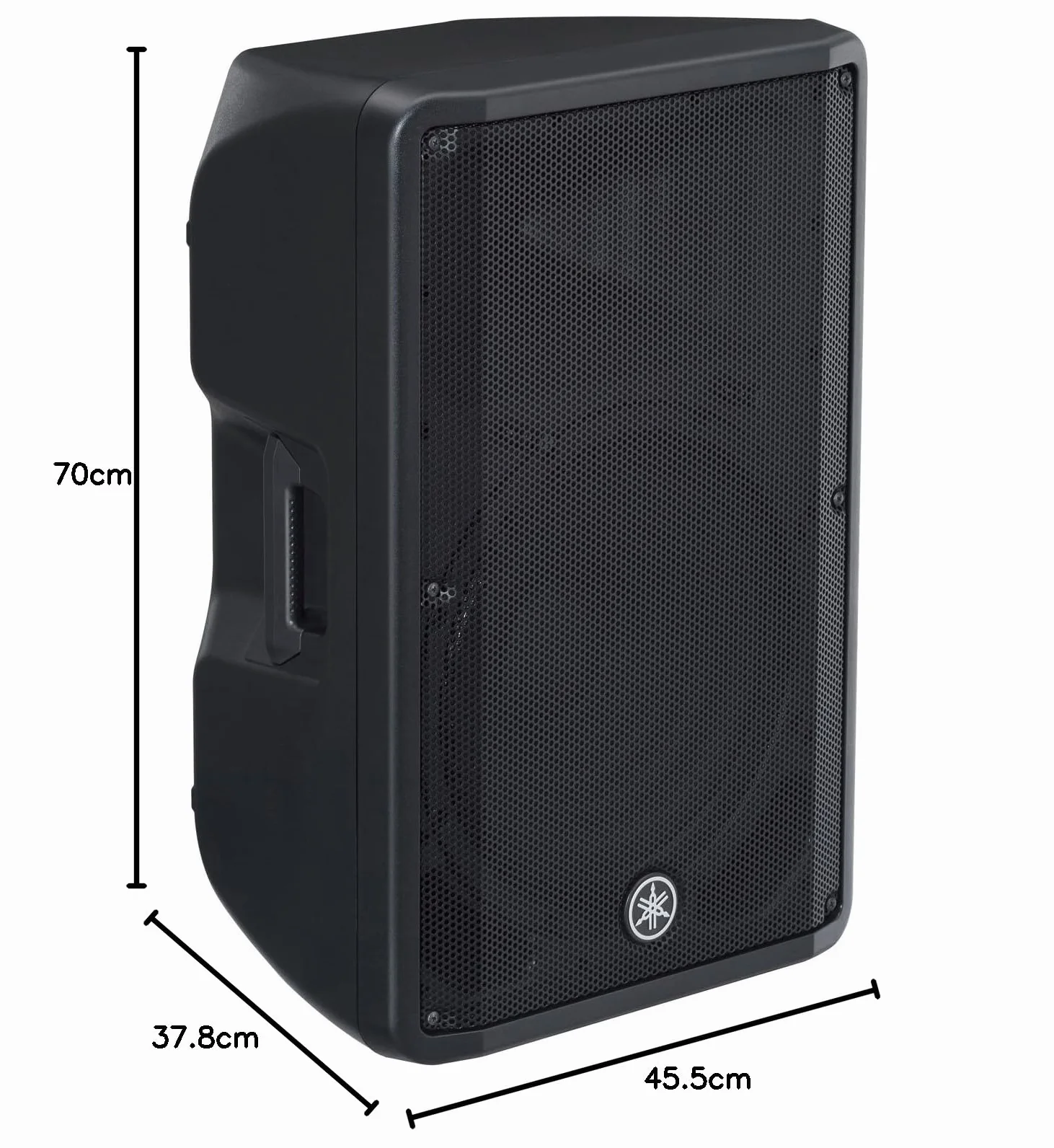 Yamaha DBR15 - Altavoz autoamplificado con sonido cristalino y graves potentes, fácil de transportar y un Woofer de 15", en negro