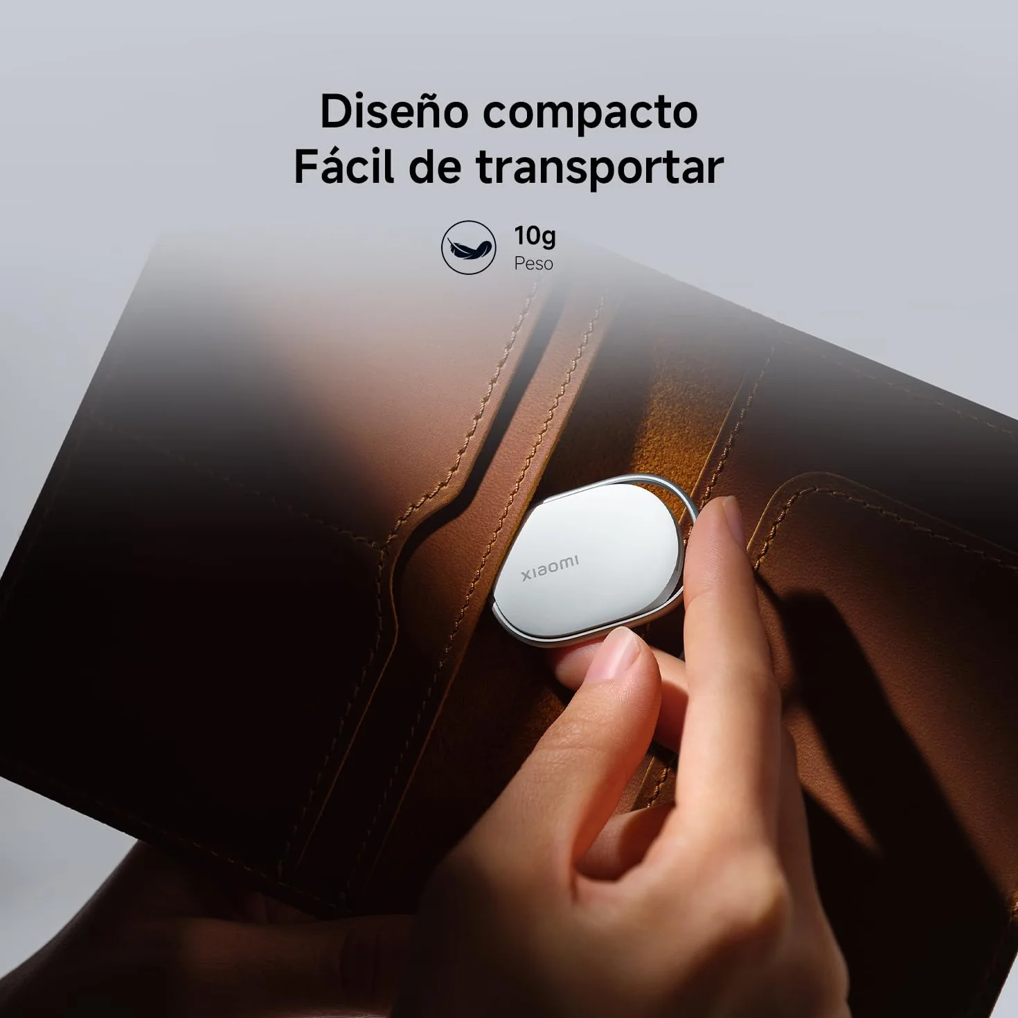Xiaomi Smart Tag, Compatible con Apple Find My y Google Android Find Hub, localizador, buscador para Equipaje/Bolsos/Carteras/Mascotas, IP67, batería con más de 1 año de autonomía, Pack de 1