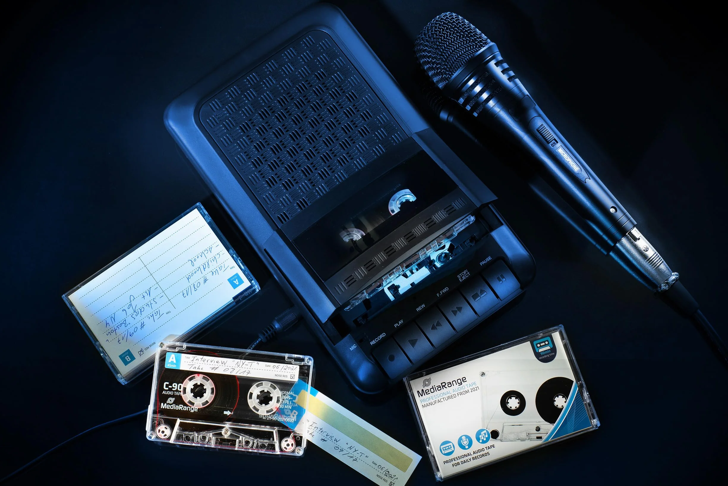 MediaRange Cassette C-90 90 min Tipo 1 bias Normales Transparente