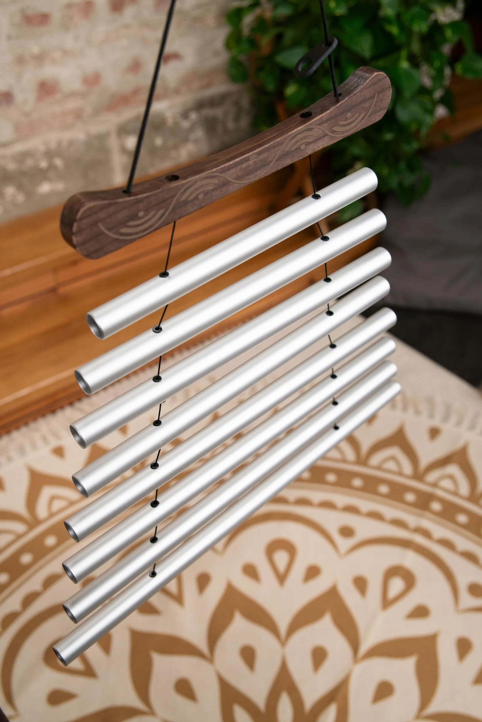 Sonic Energy Meditation Flow Chime – 8 tonos de sonido Cis Moll, 432 Hz, para meditación y terapia, incluye bolsa y mazo (MFC8CSHMIS)