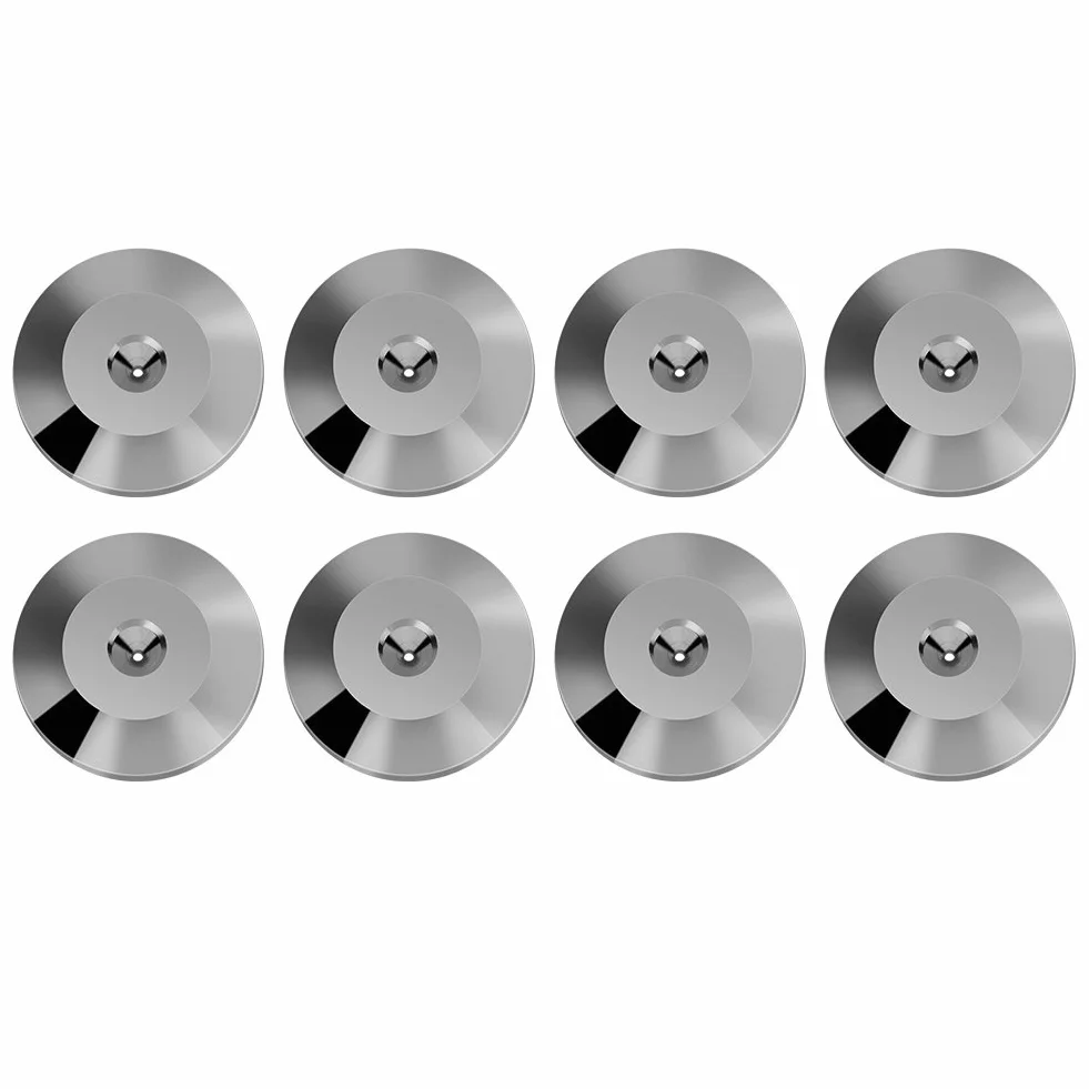 Almohadilla de Base de Choque del Altavoz 8 Piezas 25 x 4 mm Cojín Universal de Cobre Pies de Aislamiento