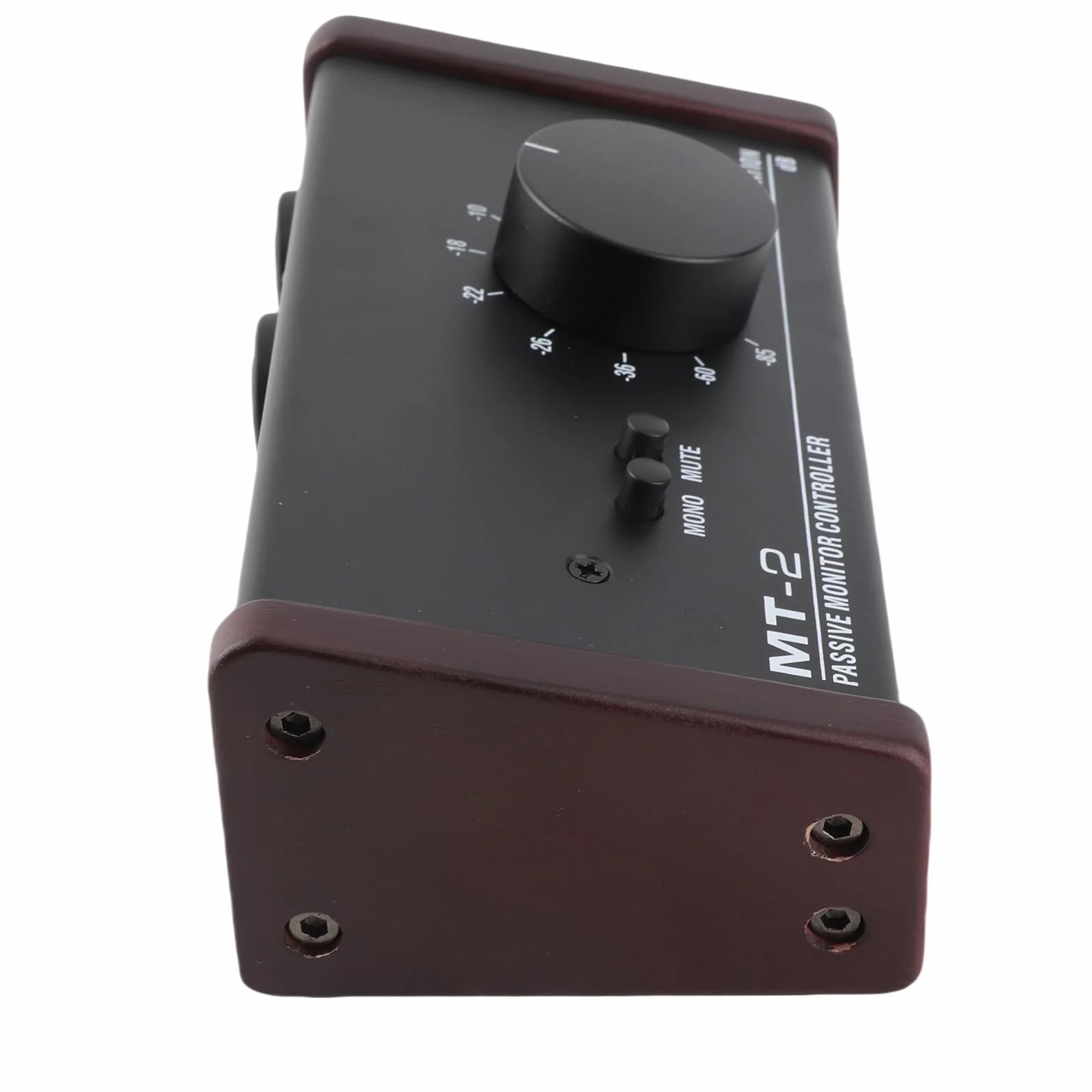 Controlador de Monitor Pasivo, Controlador de Monitor de Estudio Pasivo con Interfaz XLR Y 3,5 Mm Perilla de Volumen Grande Control de Silencio Controlador de Volumen Estéreo Pasivo