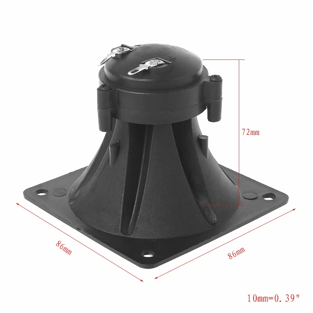 Altavoces de Tweeter Cuadrados Piezoeléctricos 85mm 3.35 Pulgadas Bocina de Potencia Negra