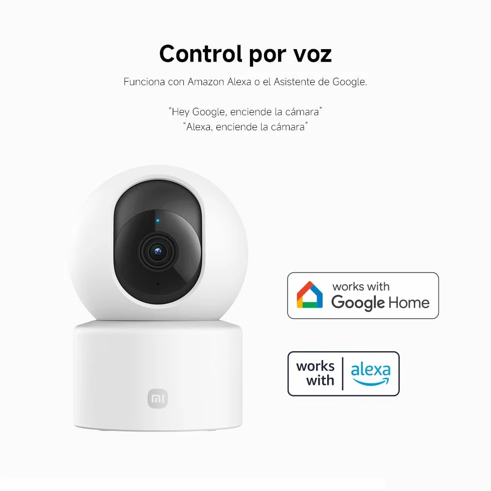 Xiaomi C301 Cámara Vigilancia WiFi Interior 2K 3MP 360° Panorama Detección Personas Audio Bidireccional