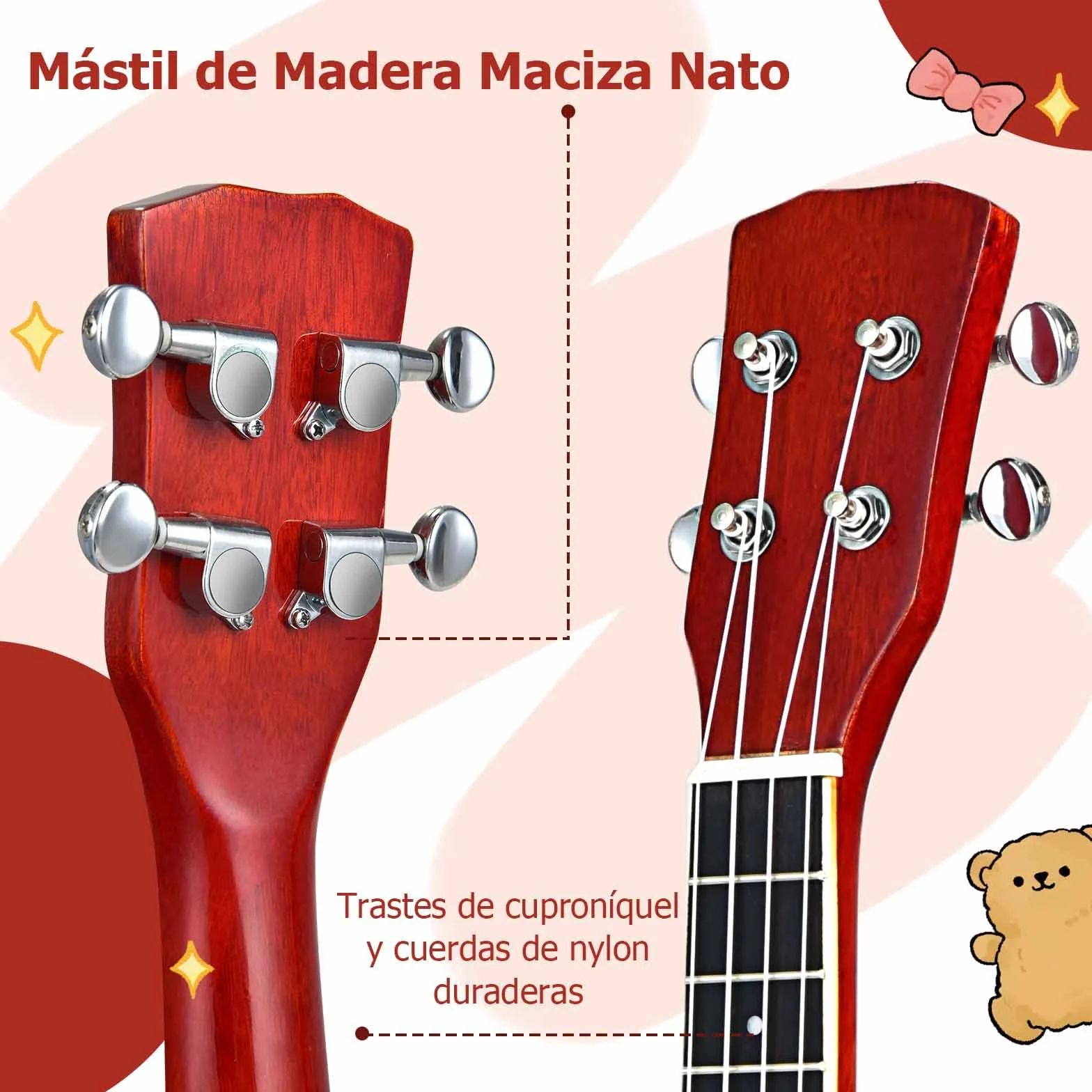 GOPLUS Mini banjo con 4 cuerdas, banjo de viaje de 61cm con parche Remo de primera calidad y fondo de sapeli, set de banjo para principiantes y niños