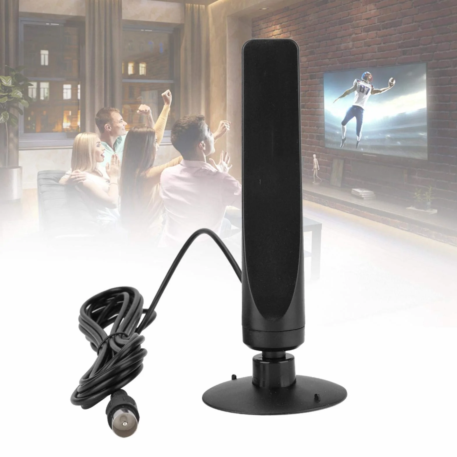 Antena DVB-T Impermeable Doble Frecuencia 35DBI Alta Sensibilidad Amplificada HD