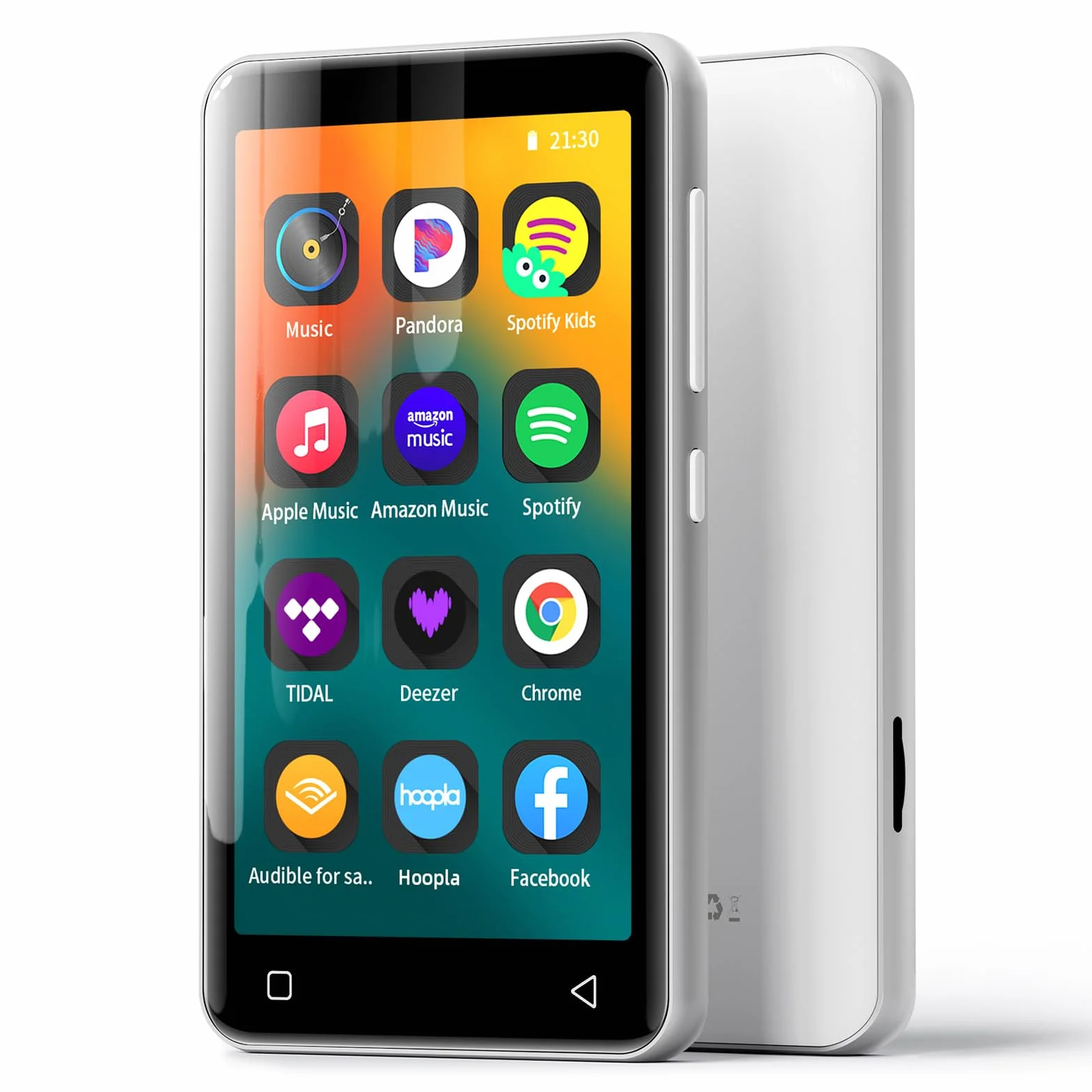 Reproductor Muisc con Bluetooth Plateado