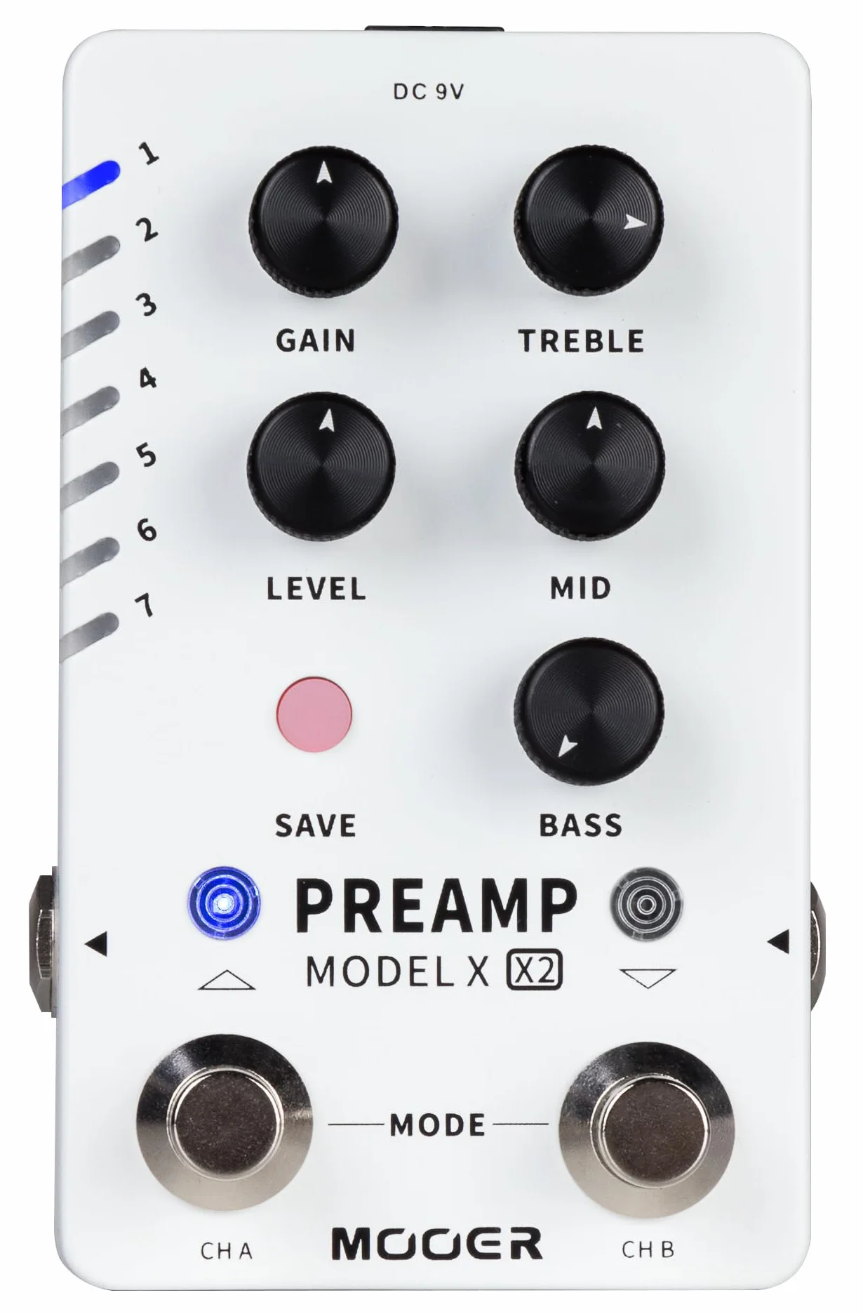 Mooer Preamp Model X2 - Preamplificador digital de doble canal