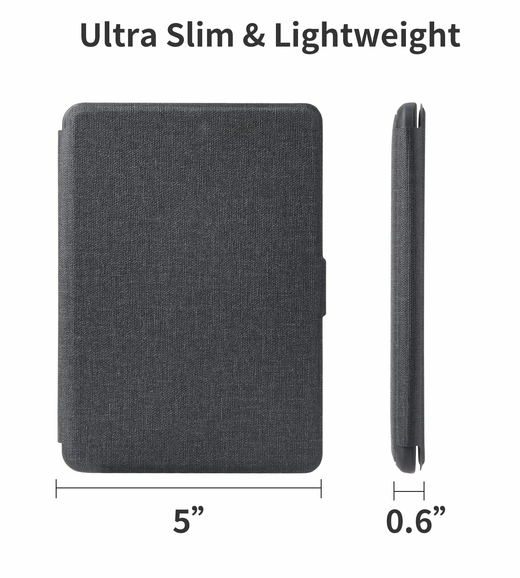Funda Inteligente Magnética para Kindle Paperwhite 7ª/6ª/5ª Generación 2012-2017, Negra