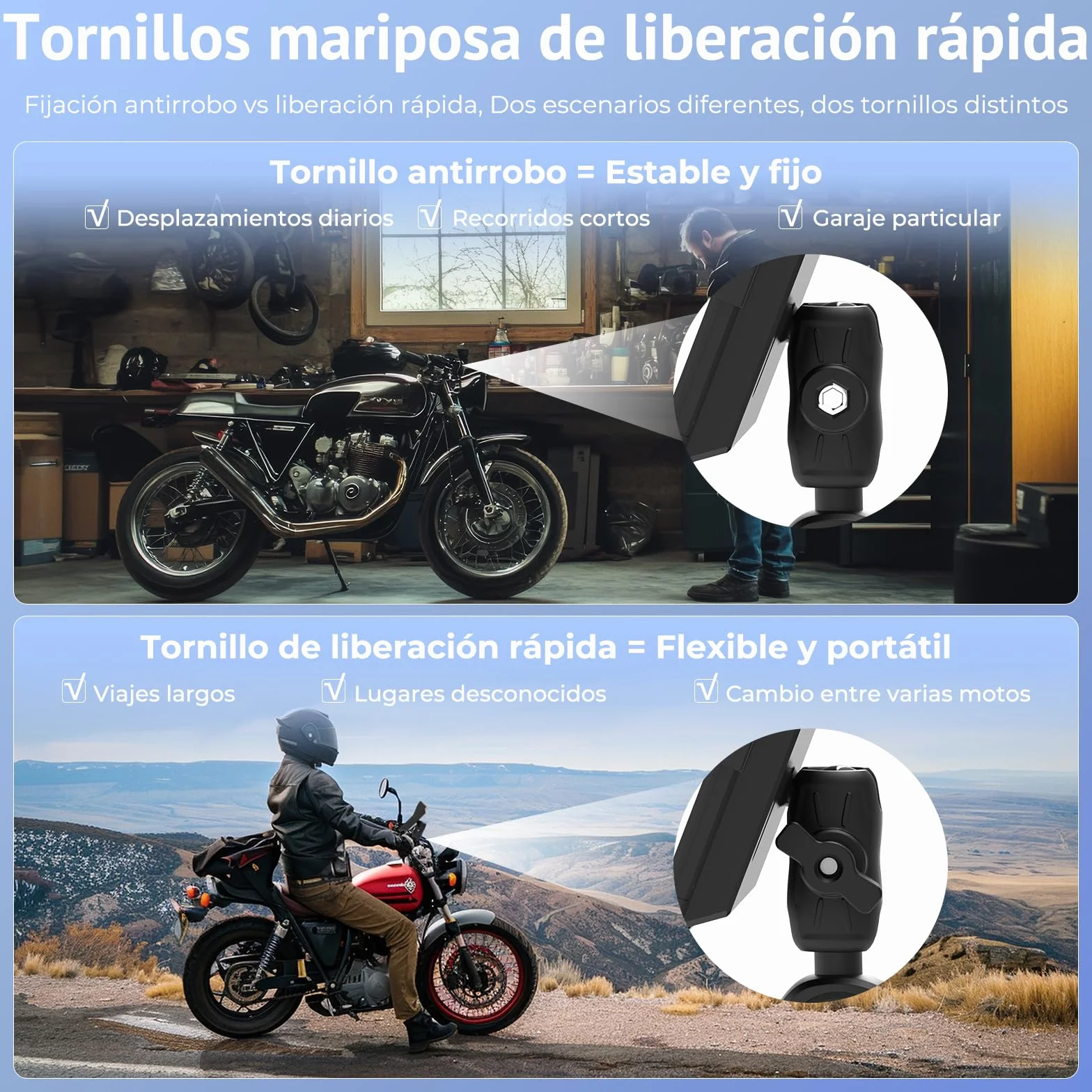Carplay Moto 7 Pulgadas Pantalla TáCtil,InaláMbricos Carplay y Android Auto, Navegador GPS Moto Conectar y Usar con IP67 Impermeable, Sensor De Luz,Bluetooth Trans, Siri/Google Assistant,EQ