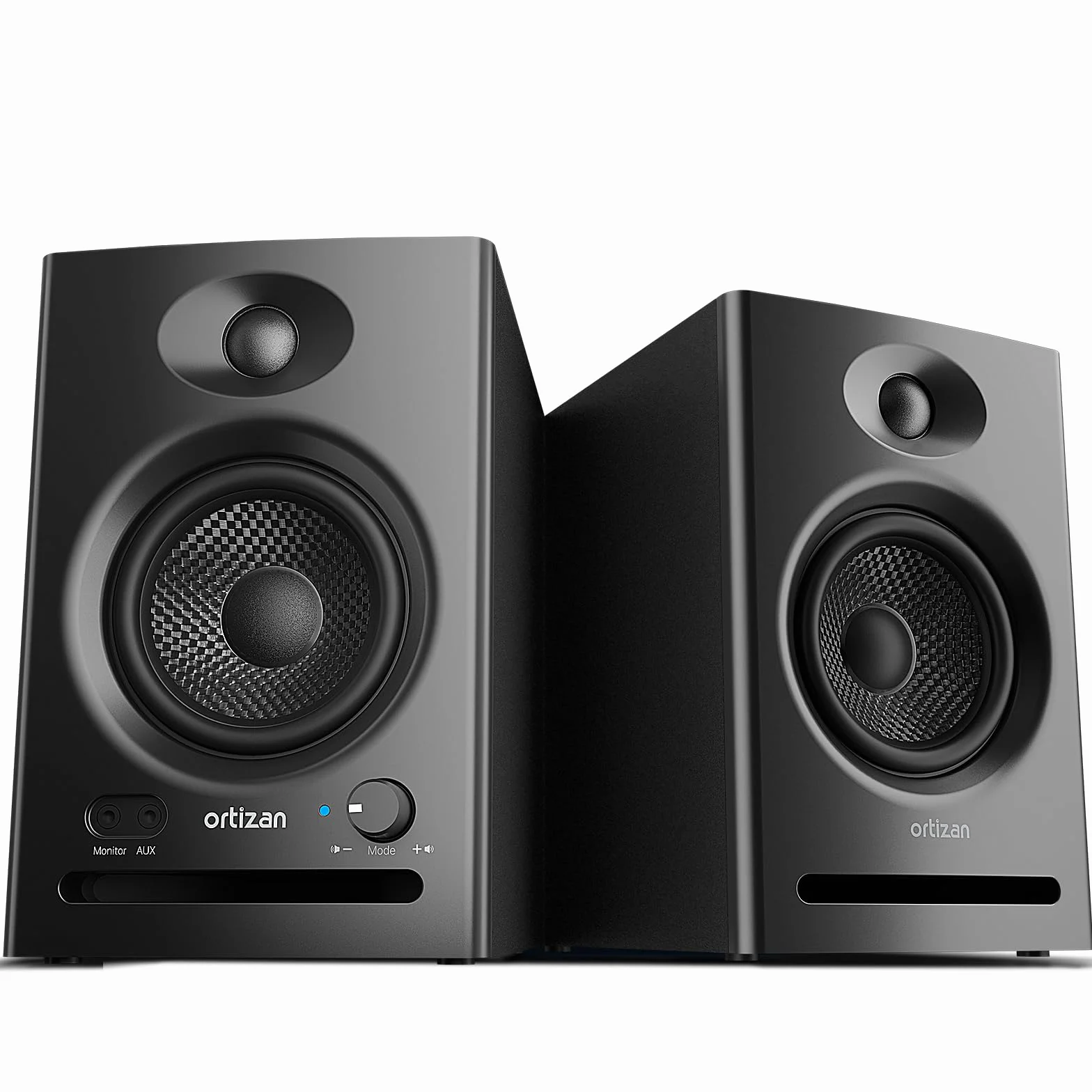 Ortizan C7 Studio Monitors Altavoces con Bluetooth para computadora, Color Negro