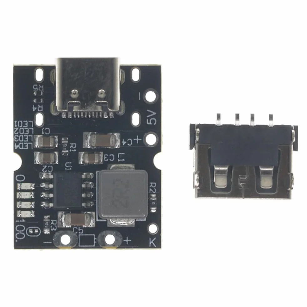 Tipo C USB 5 V 2 A Boost Convertidor Step-Up Módulo de Potencia Placa de Carga de Batería de Litio Cargador DIY Fácil Instalación Fácil de Usar Sin Soldadura