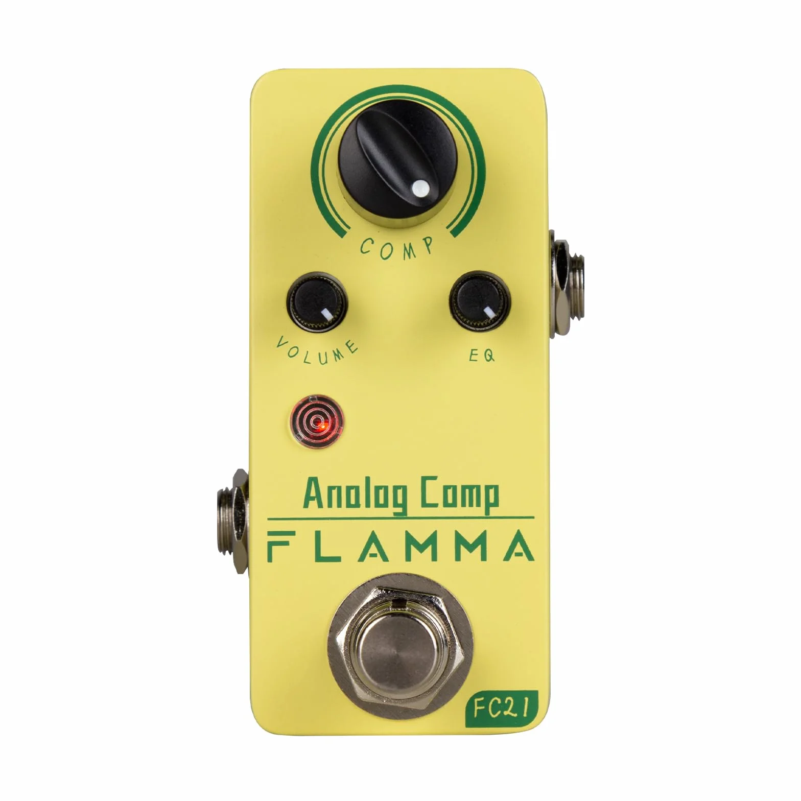 FLAMMA FC21 - Pedal compresor de efectos de guitarra eléctrica, efecto de compresión óptico clásico, True Bypass