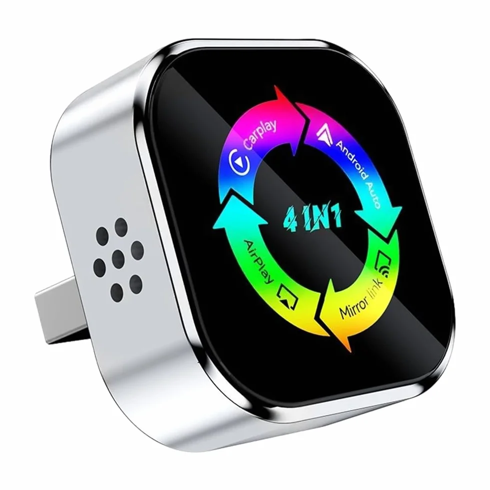 AI Smart Box 4 en 1 Adaptador inalámbrico CarPlay USB Dongle Airplay/Mirror Link/Android Auto/Carplay Car Intelligent System B