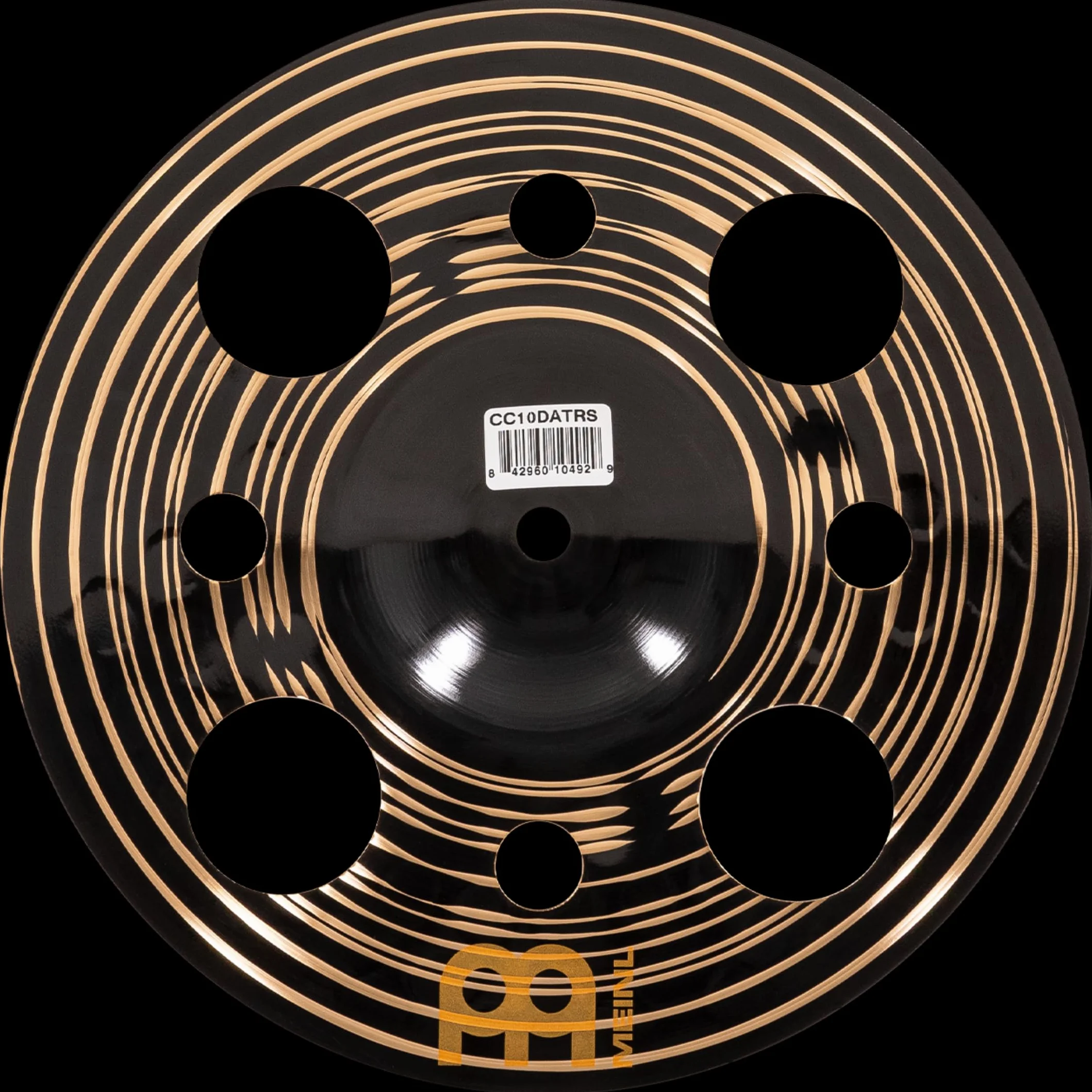 Meinl Cymbals Classics Custom Dark Plato Trash Splash de 10 pulgadas (25,40cm) Platillos de Batería - Bronce B12, Acabado Oscuro (CC10DATRS)